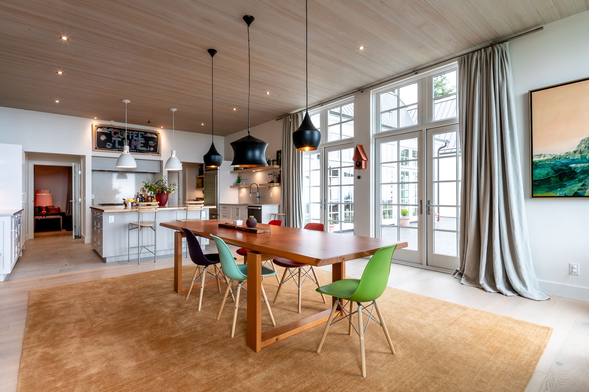 Lofty ceilings at 377 Seymour Heights, Salt Spring, Gulf Islands
