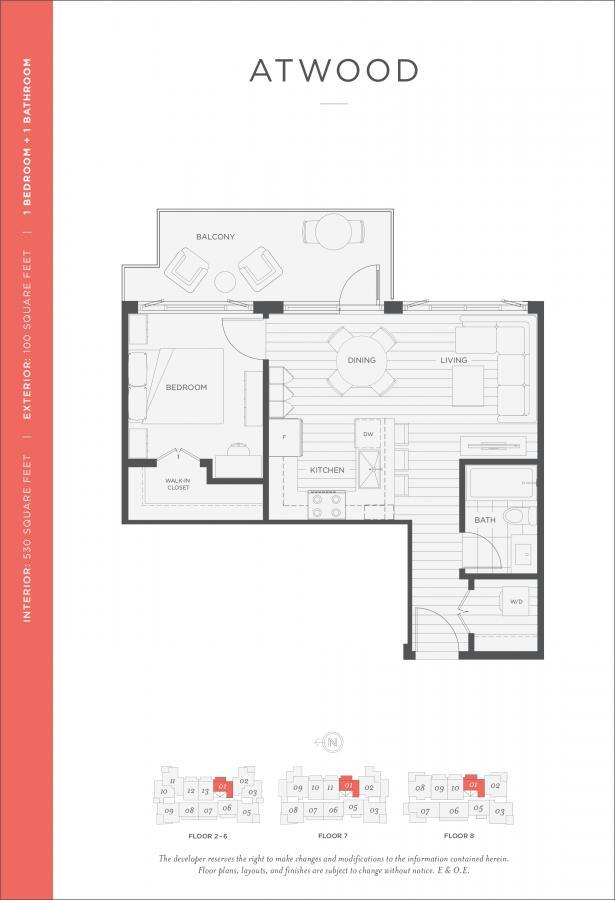 Atwood Floor Plan at 801 - 711  Street, Coquitlam West, Coquitlam Atwood Floor Plan at 801 - 711  Street, Coquitlam West, Coquitlam