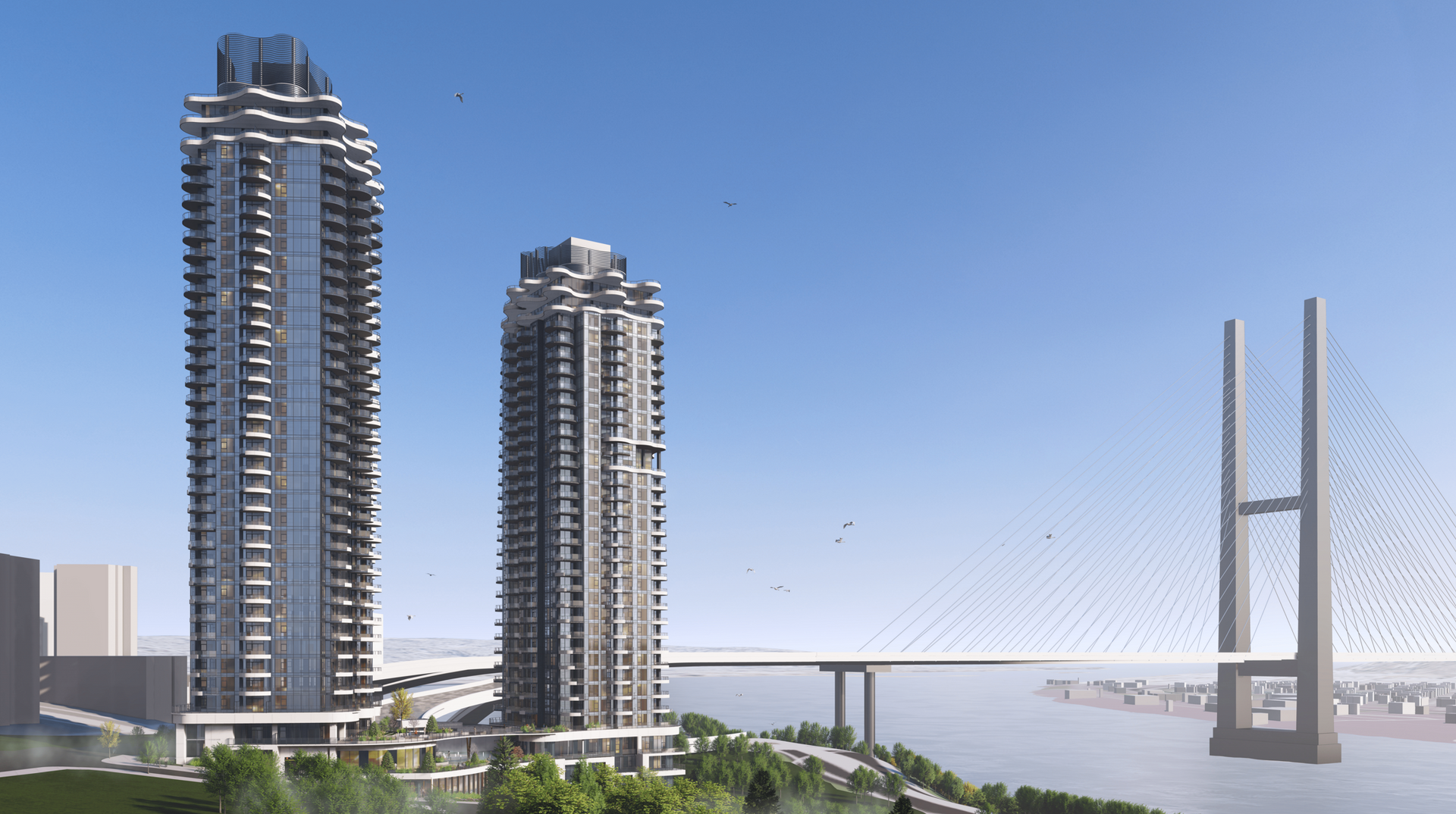 tower-rendering at 65 First Street, New Westminster tower-rendering at 65 First Street, New Westminster