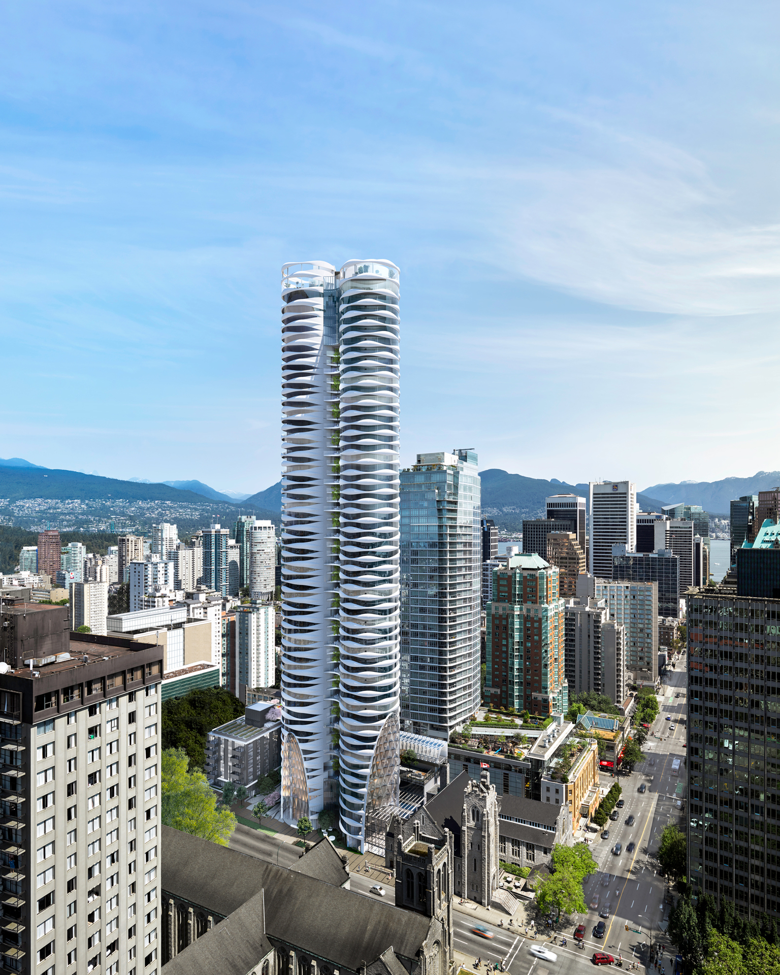 butterfly-looking-north at 1019 Nelson Street, Downtown VW, Vancouver West butterfly-looking-north at 1019 Nelson Street, Downtown VW, Vancouver West
