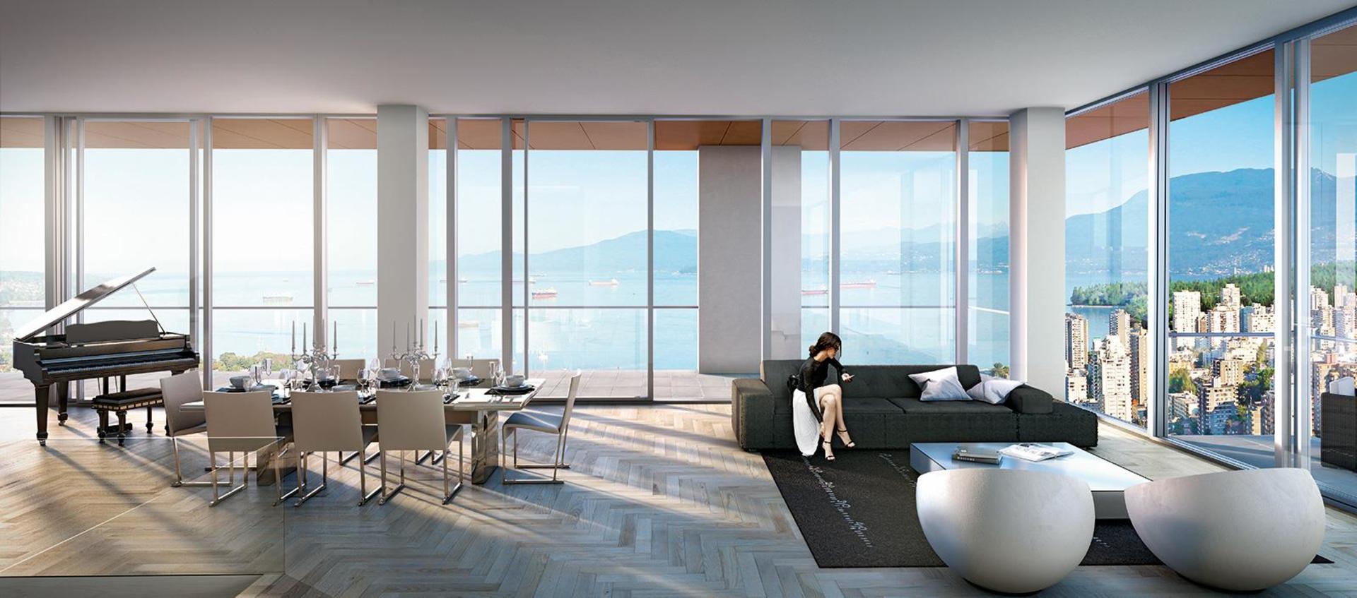 Vancouver-House-Living-Room at 1480 Howe Street, Yaletown, Vancouver West Vancouver-House-Living-Room at 1480 Howe Street, Yaletown, Vancouver West
