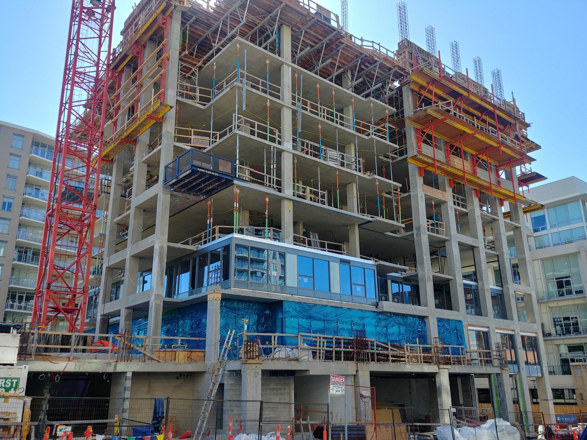 Hudson Place One- construction progress- March 2019 at 777 Herald Street, Downtown and Harris Green, Victoria Hudson Place One- construction progress- March 2019 at 777 Herald Street, Downtown and Harris Green, Victoria