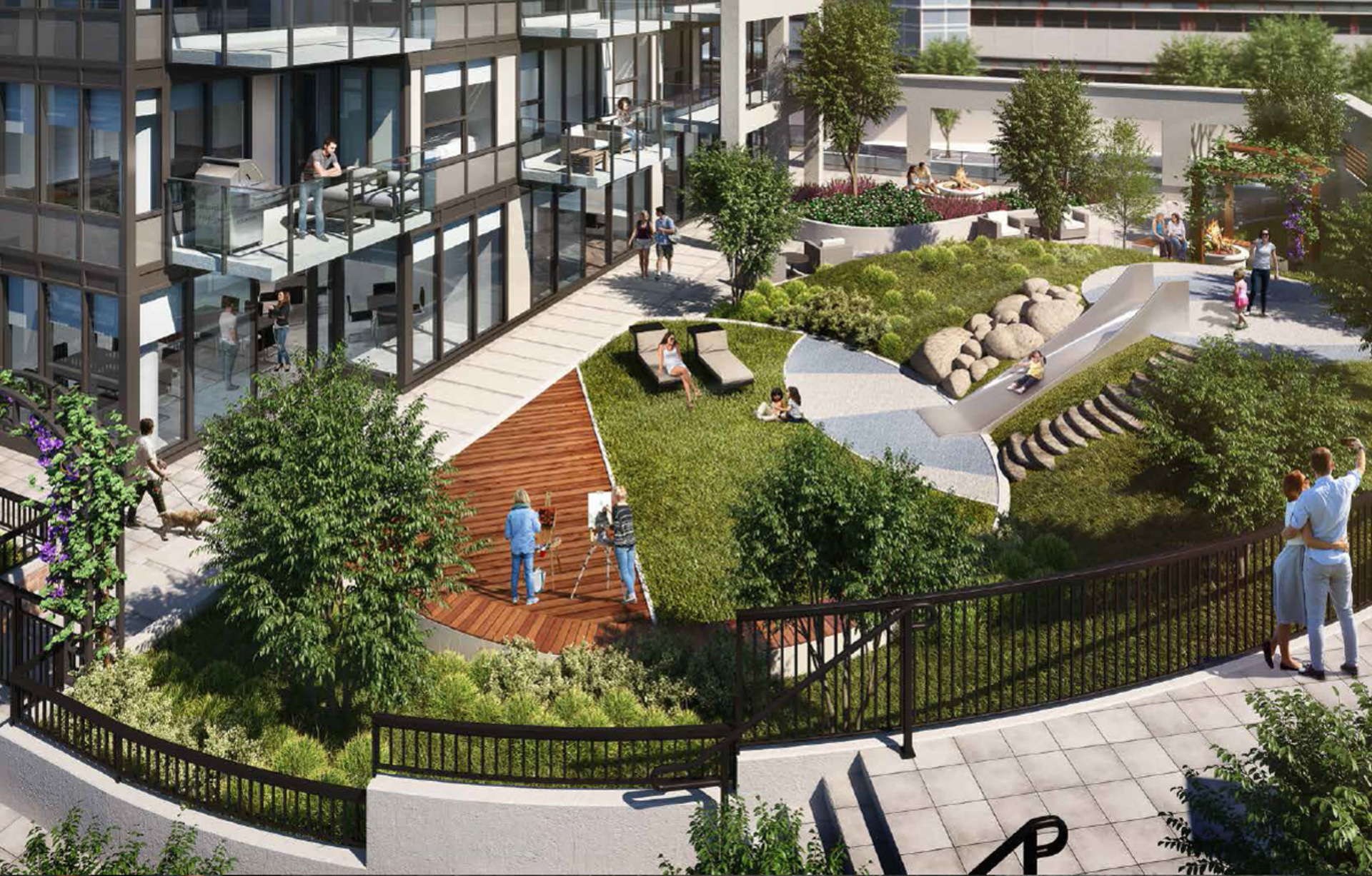 hudson-place-one-courtyard-and-garden at 777 Herald Street, Downtown and Harris Green, Victoria hudson-place-one-courtyard-and-garden at 777 Herald Street, Downtown and Harris Green, Victoria