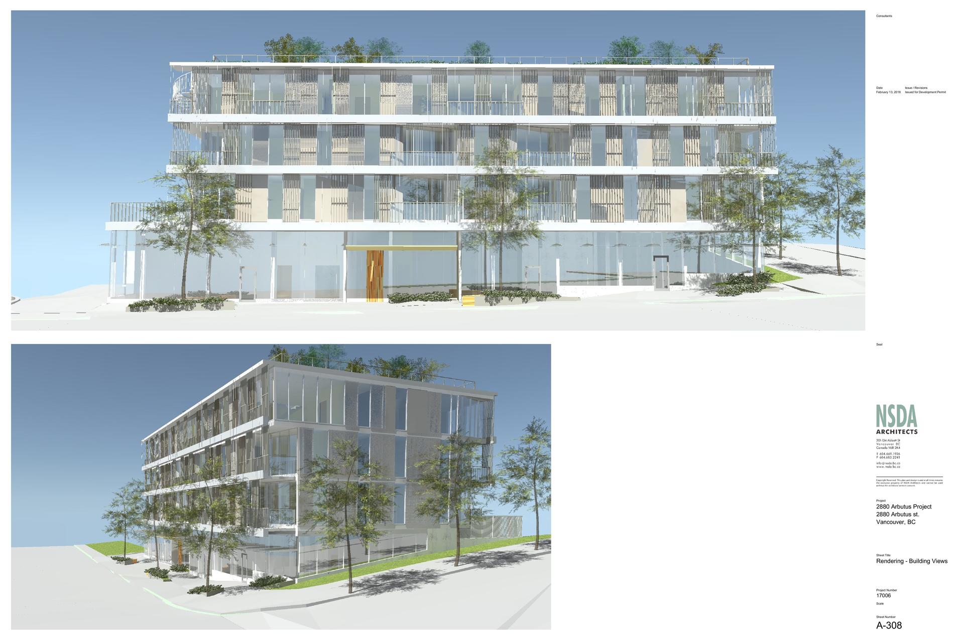 2880 Arbutus rendering-building-views at 2880 Arbutus Street, Arbutus, Vancouver West 2880 Arbutus rendering-building-views at 2880 Arbutus Street, Arbutus, Vancouver West