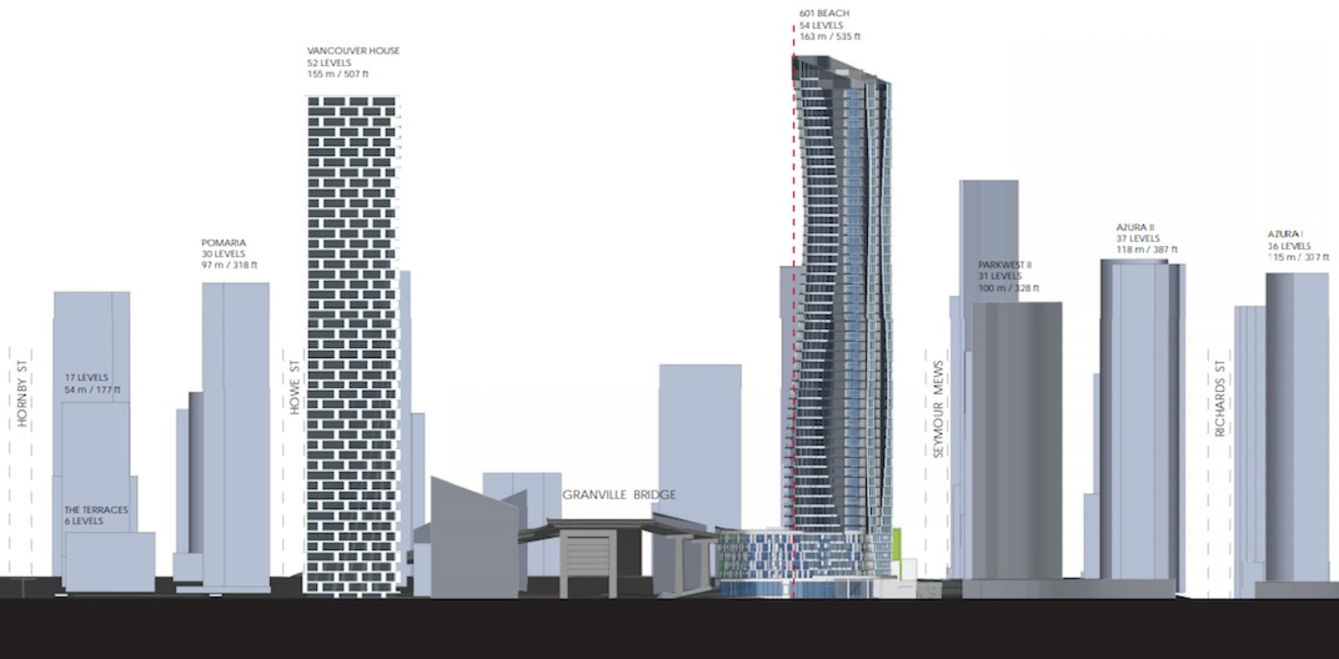 601 Beach Cres compared to other towers in Vancouver at 601 Beach Crescent, Downtown VW, Vancouver West 601 Beach Cres compared to other towers in Vancouver at 601 Beach Crescent, Downtown VW, Vancouver West