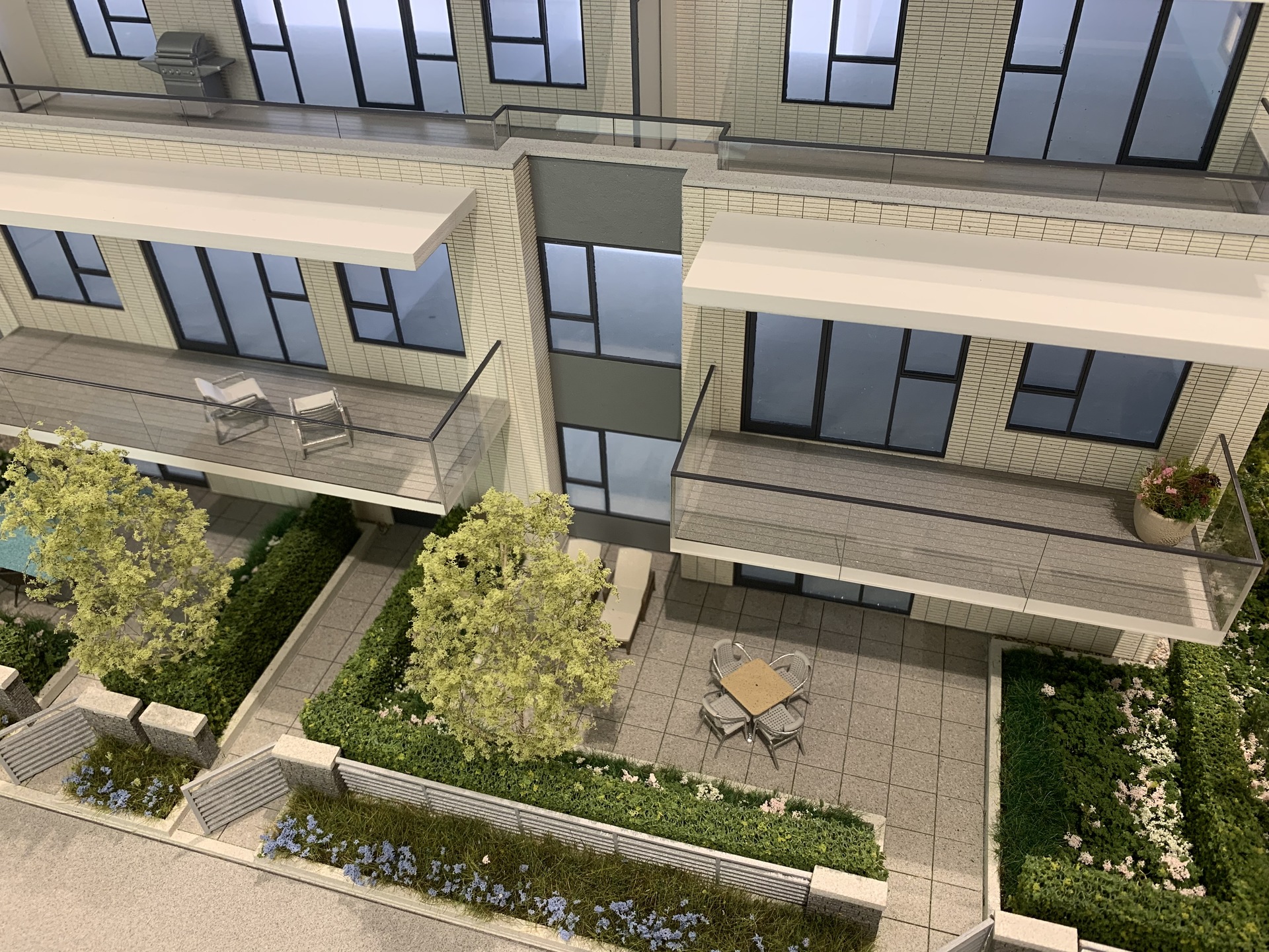 Voyce east facade with garden level patio at 5168 Cambie Street, Cambie, Vancouver West Voyce east facade with garden level patio at 5168 Cambie Street, Cambie, Vancouver West