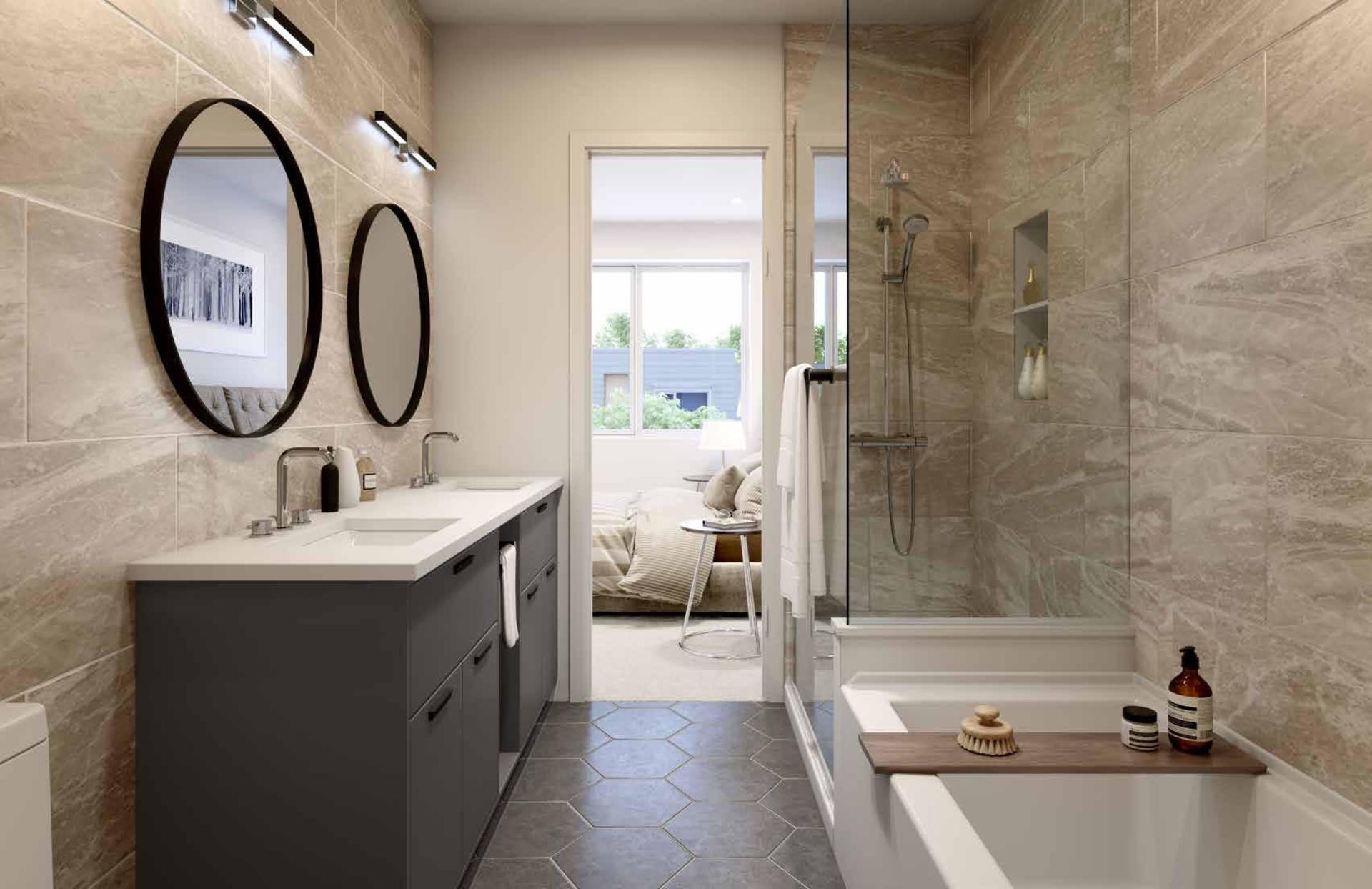 Skagen Townhomes - Bathroom at 606 Foster Avenue, Coquitlam West, Coquitlam Skagen Townhomes - Bathroom at 606 Foster Avenue, Coquitlam West, Coquitlam