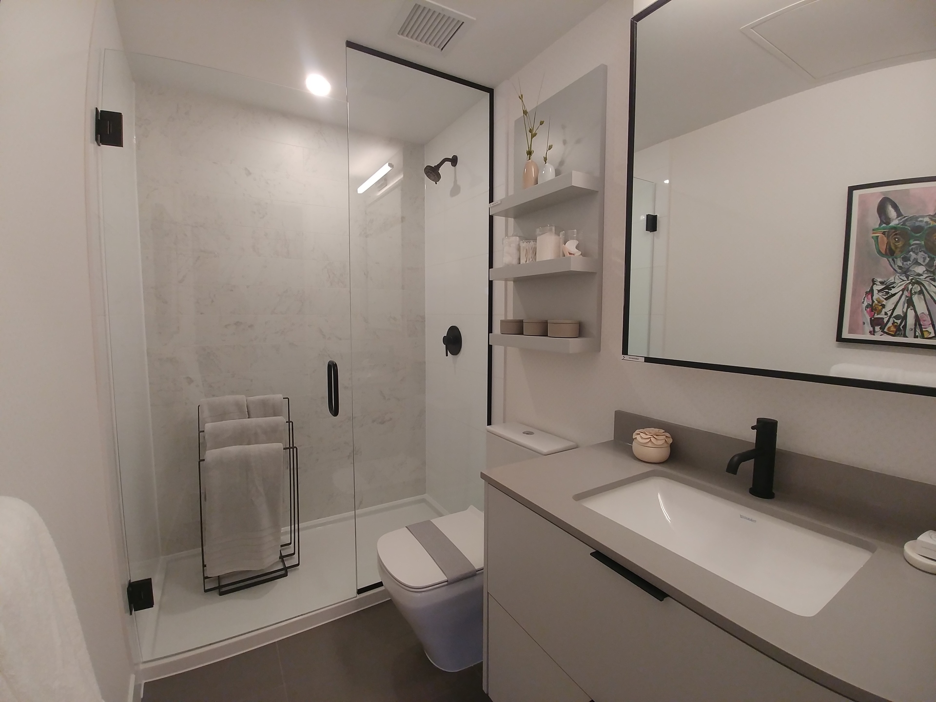 georgetown-one-main-bathroom-with-included-walk-in-shower at 13645 102 Avenue, Surrey Central (Central City), North Surrey georgetown-one-main-bathroom-with-included-walk-in-shower at 13645 102 Avenue, Surrey Central (Central City), North Surrey
