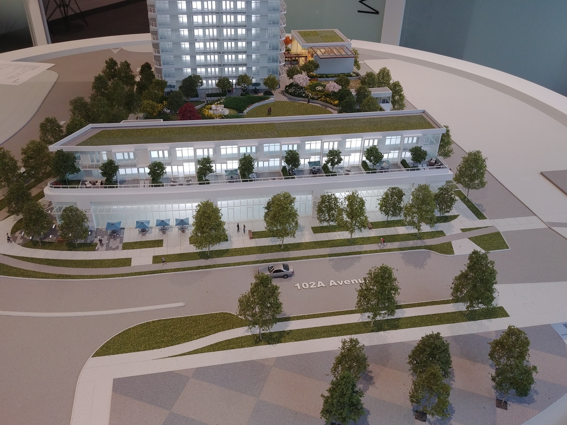 georgetown-one-northern-facade-with-community-plaza-at-bottom at 13645 102 Avenue, Surrey Central (Central City), North Surrey georgetown-one-northern-facade-with-community-plaza-at-bottom at 13645 102 Avenue, Surrey Central (Central City), North Surrey