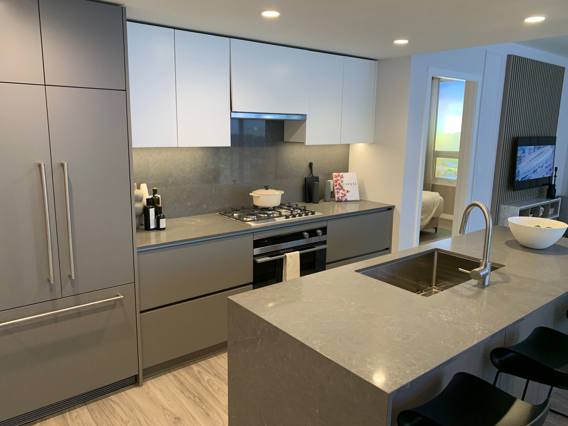 Slate 2 bed display kitchen at 5180 Lougheed Highway, Brentwood Park, Burnaby North Slate 2 bed display kitchen at 5180 Lougheed Highway, Brentwood Park, Burnaby North