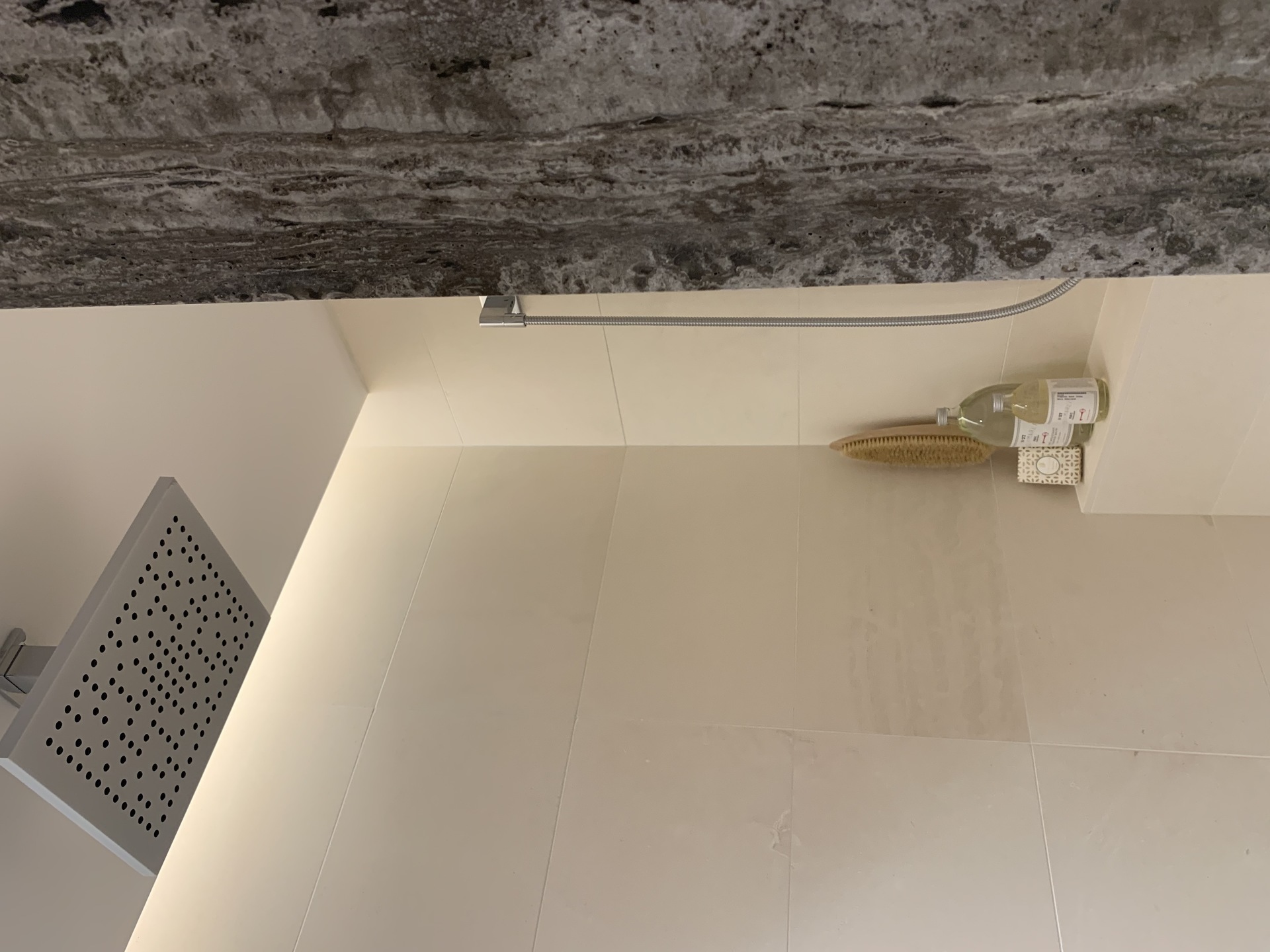 Legacy Dornbracht rain shower with limestone tiling at 4464 Dunbar Street, Dunbar, Vancouver West Legacy Dornbracht rain shower with limestone tiling at 4464 Dunbar Street, Dunbar, Vancouver West