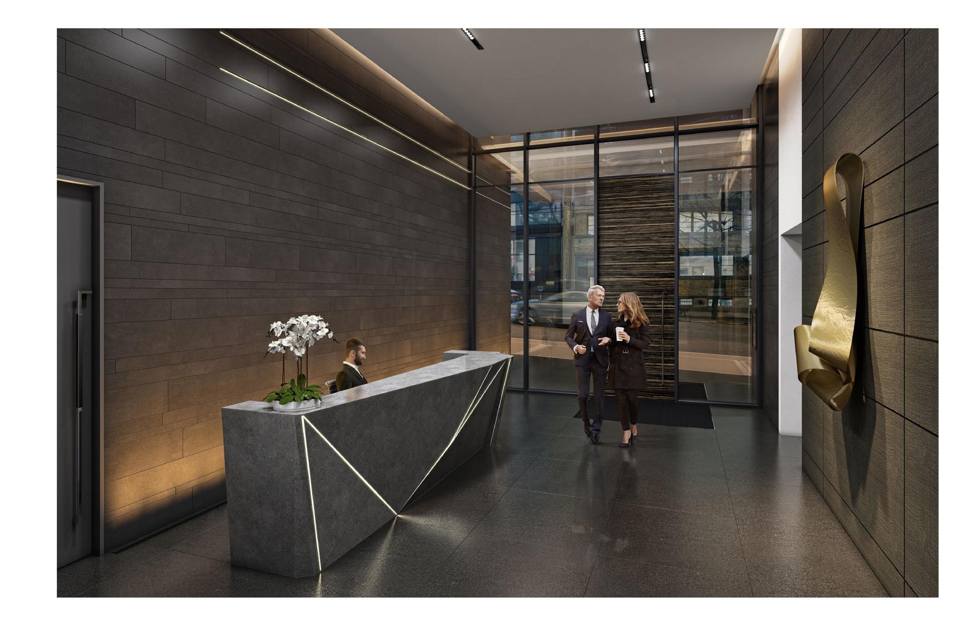 The-Smithe-lobby at 885 Cambie Street, Yaletown, Vancouver West The-Smithe-lobby at 885 Cambie Street, Yaletown, Vancouver West