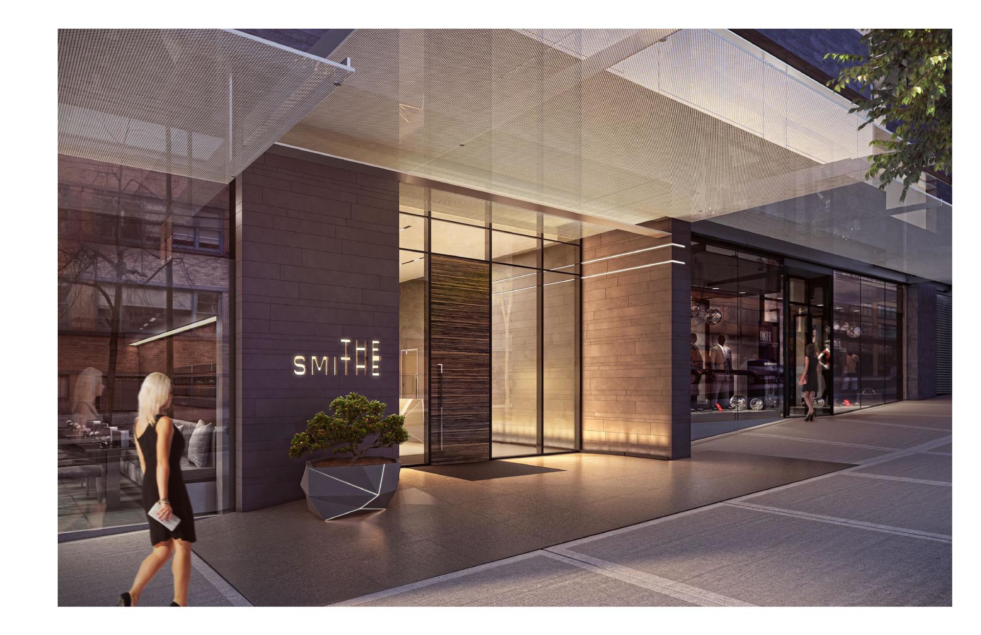 The-Smithe-Lobby-Entrance at 885 Cambie Street, Yaletown, Vancouver West The-Smithe-Lobby-Entrance at 885 Cambie Street, Yaletown, Vancouver West