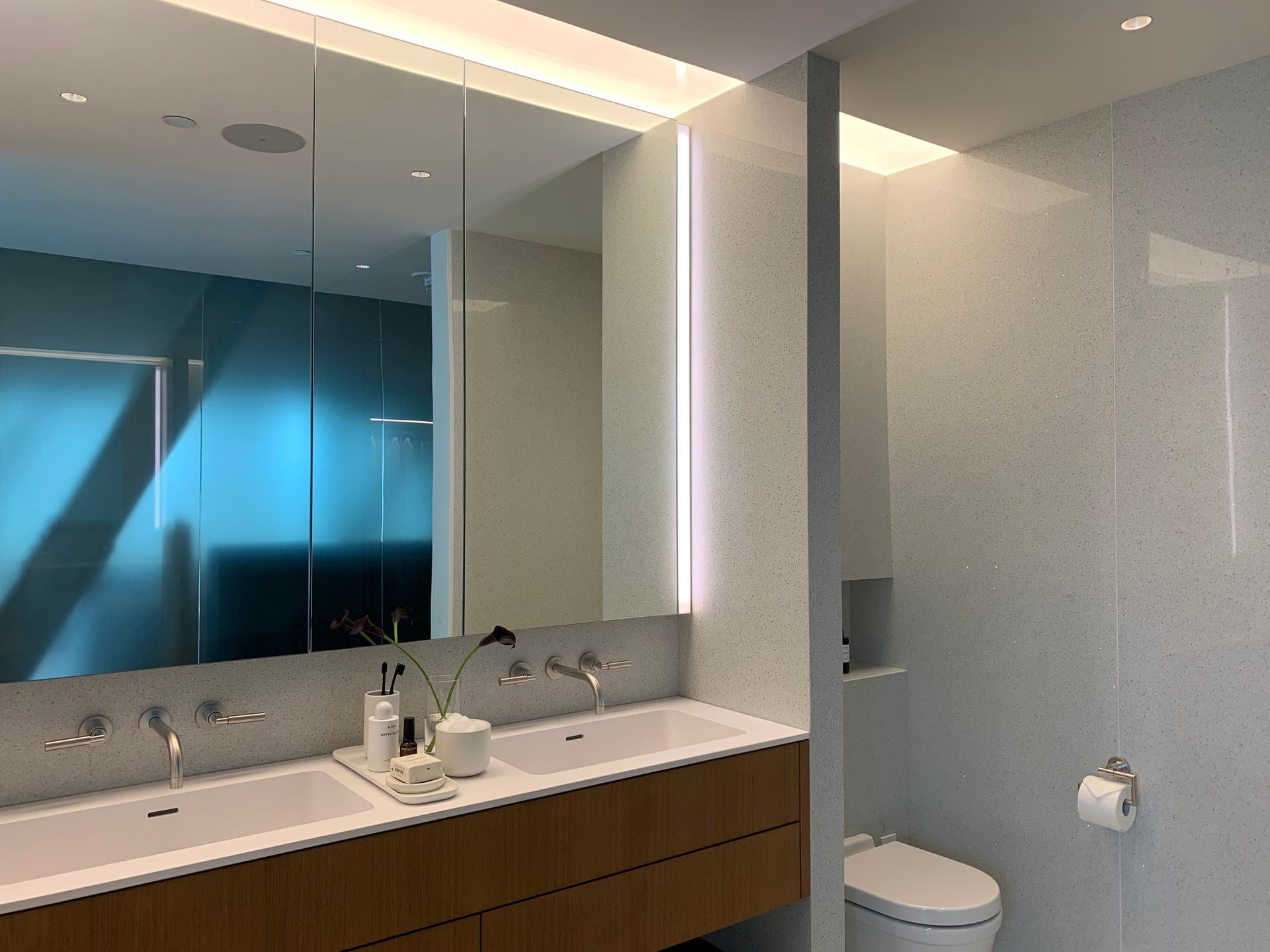 1515 ensuite with white terrazo throughout at 1515 Alberni Street Street, Coal Harbour, Vancouver West 1515 ensuite with white terrazo throughout at 1515 Alberni Street Street, Coal Harbour, Vancouver West
