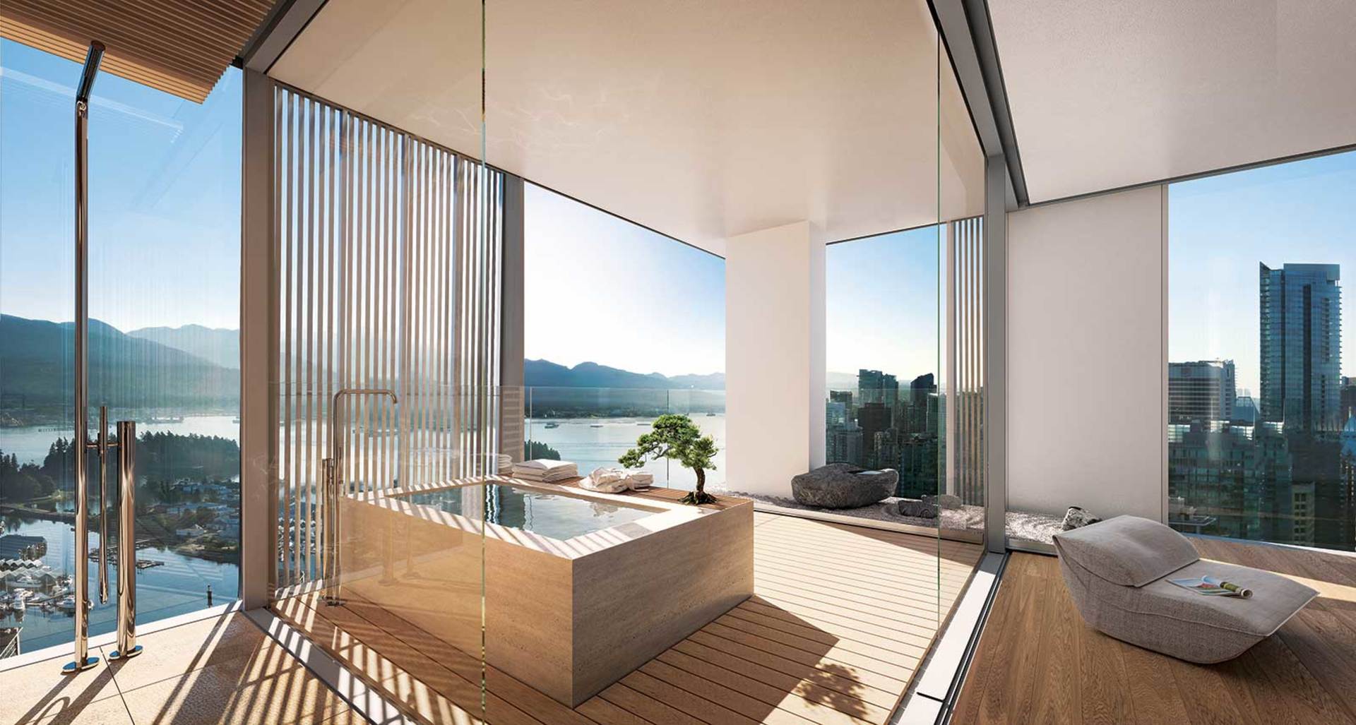 japanese-soaking-tub-on-balcony at 1550 Albernie Street, West End VW, Vancouver West japanese-soaking-tub-on-balcony at 1550 Albernie Street, West End VW, Vancouver West