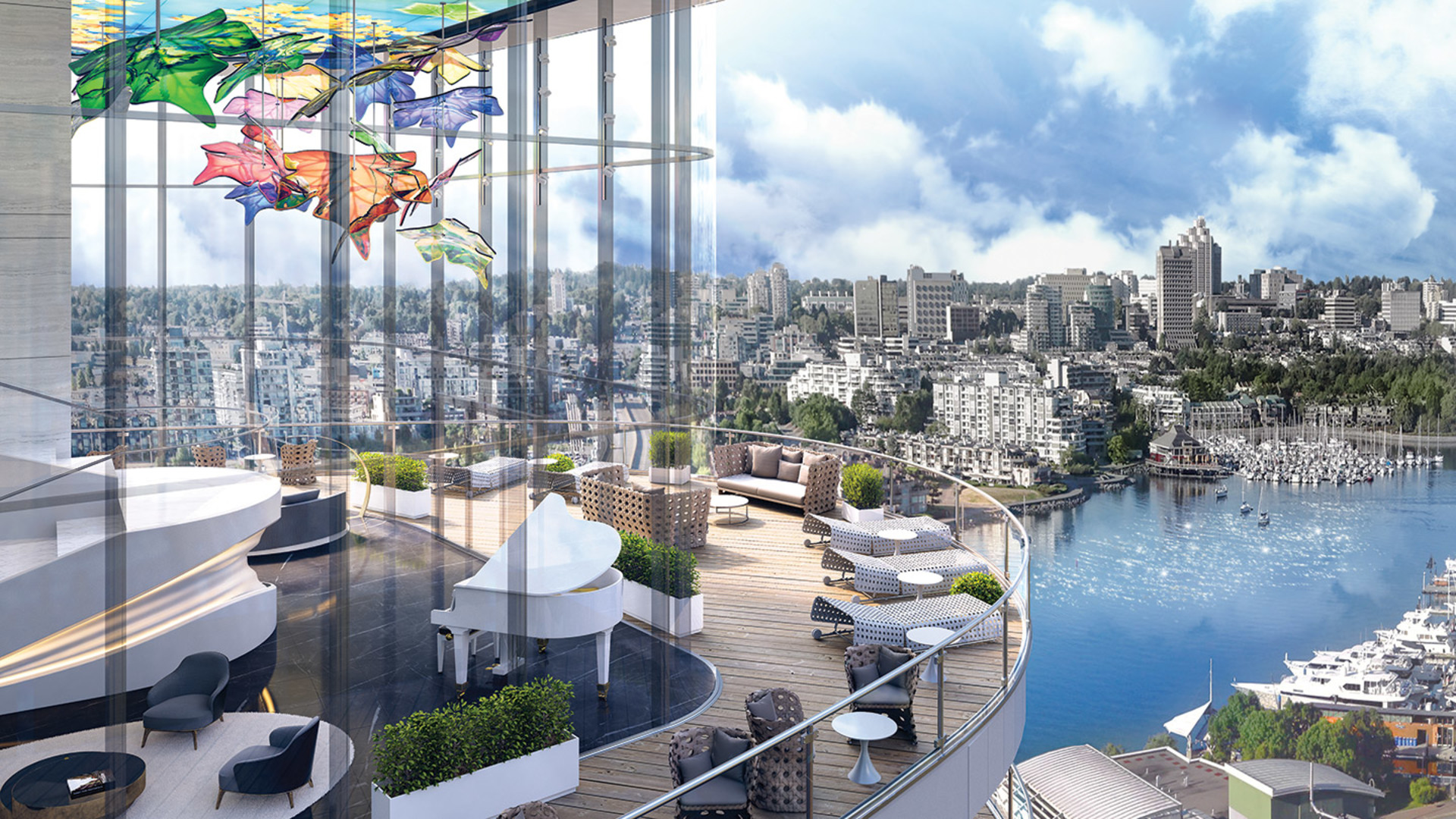 The fabulous water views from The Arc Vancouver at 87 Nelson Street, Yaletown, Vancouver West The fabulous water views from The Arc Vancouver at 87 Nelson Street, Yaletown, Vancouver West