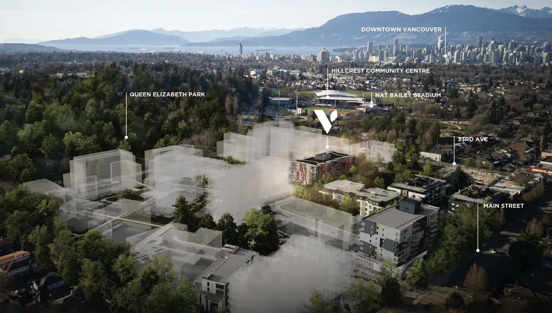 aerial view of community at 155 E 37 Avenue, Main, Vancouver East aerial view of community at 155 E 37 Avenue, Main, Vancouver East