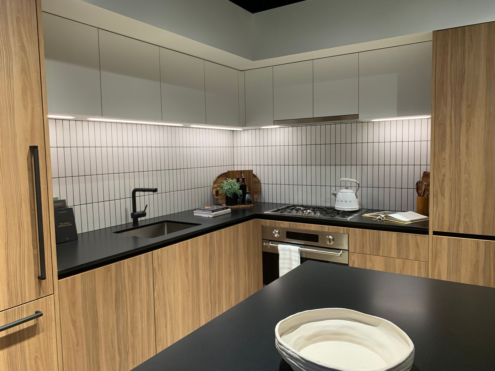kitchen in dark colour scheme at 155 E 37 Avenue, Main, Vancouver East kitchen in dark colour scheme at 155 E 37 Avenue, Main, Vancouver East