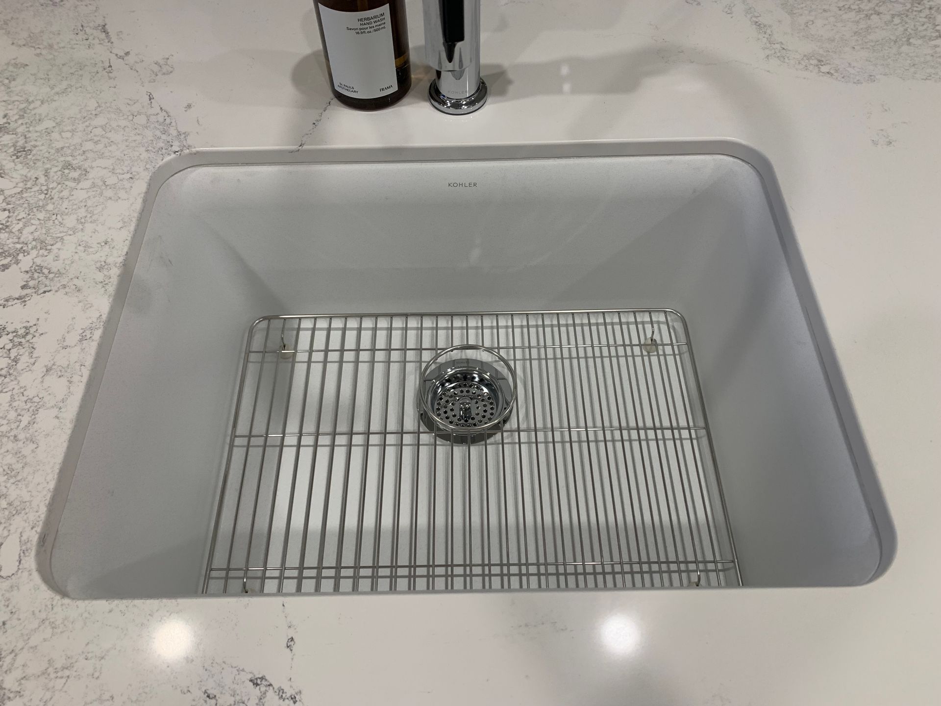 Brentwood Block Neoroc Kohler kitchen sink at 4612 Lougheed Highway, Brentwood Park, Burnaby North Brentwood Block Neoroc Kohler kitchen sink at 4612 Lougheed Highway, Brentwood Park, Burnaby North