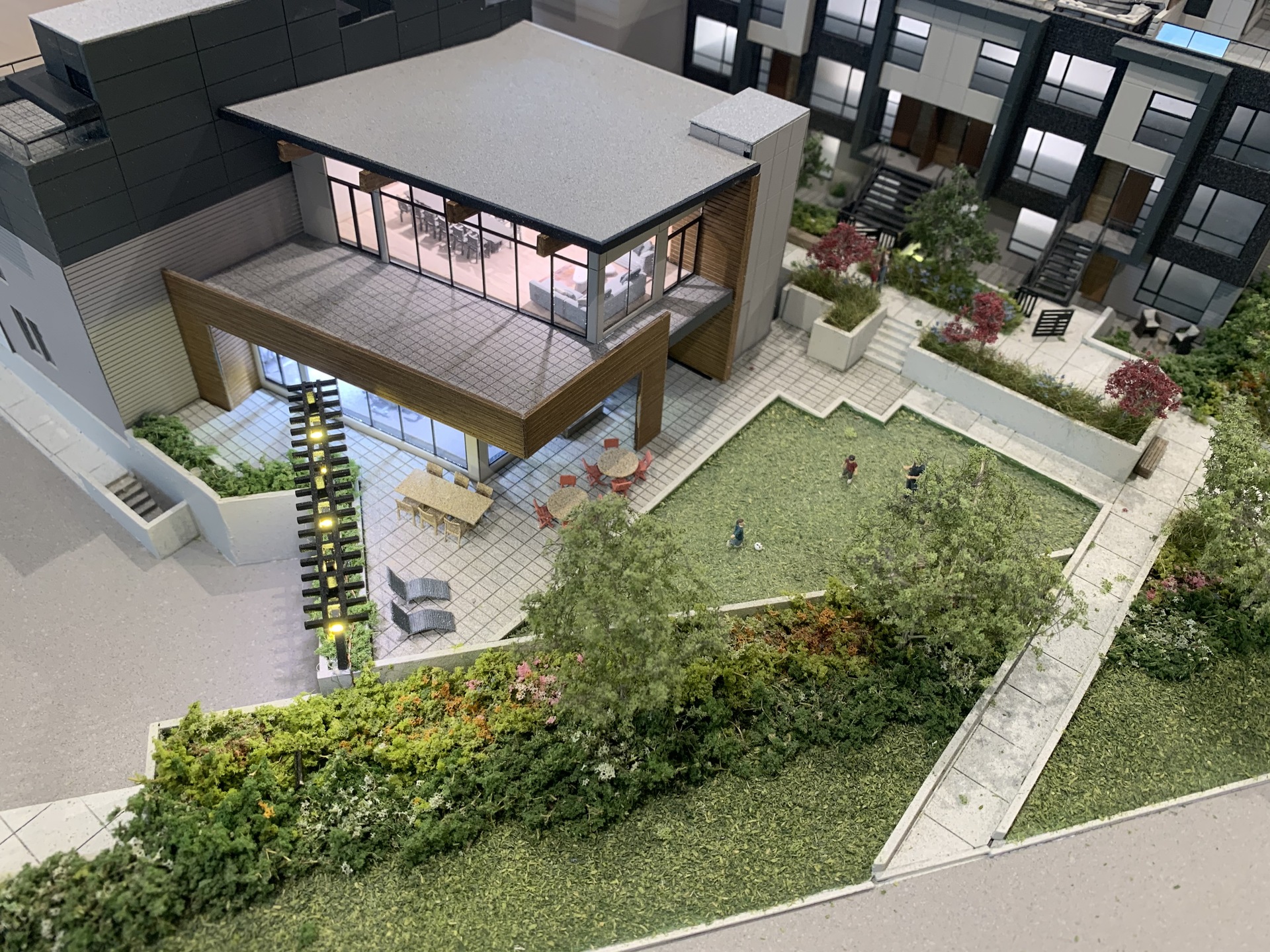 Kin - amenity building and underground parking entrance at 7470 Buller Avenue, Metrotown, Burnaby South Kin - amenity building and underground parking entrance at 7470 Buller Avenue, Metrotown, Burnaby South