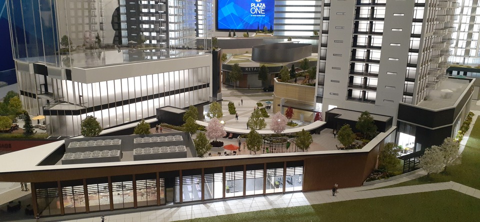 Plaza One at KGH Amenity Building at Plaza One and Plaza Two at King George Hub (13725 George Junction, Whalley, North Surrey)