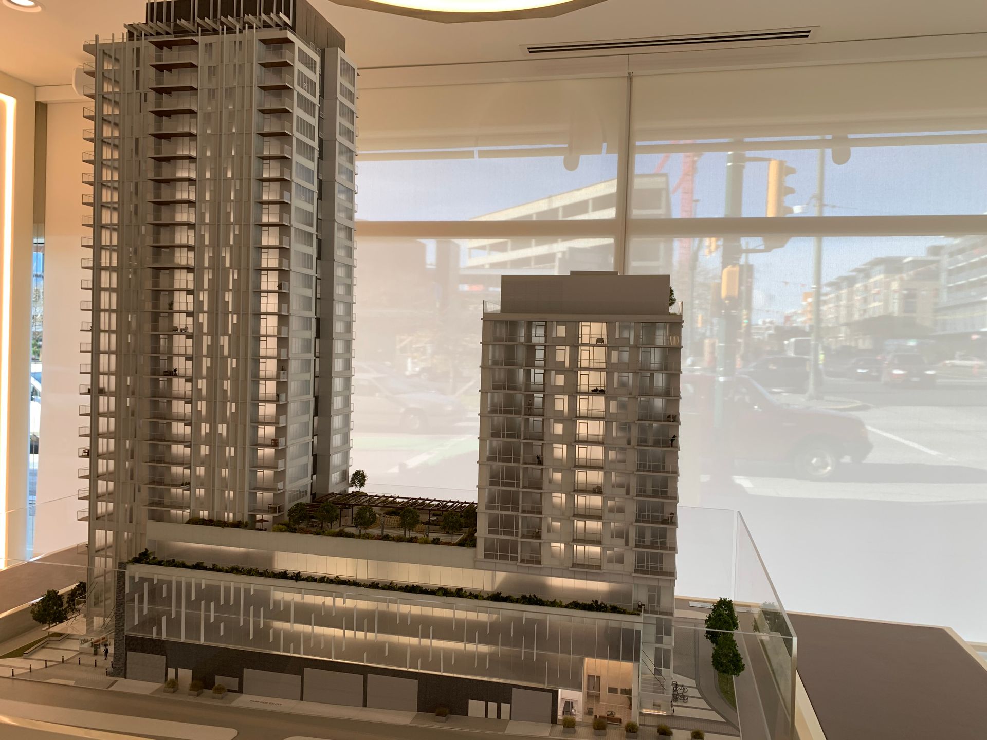 Eastern side of building model at 5740 Cambie Street, Cambie, Vancouver West Eastern side of building model at 5740 Cambie Street, Cambie, Vancouver West