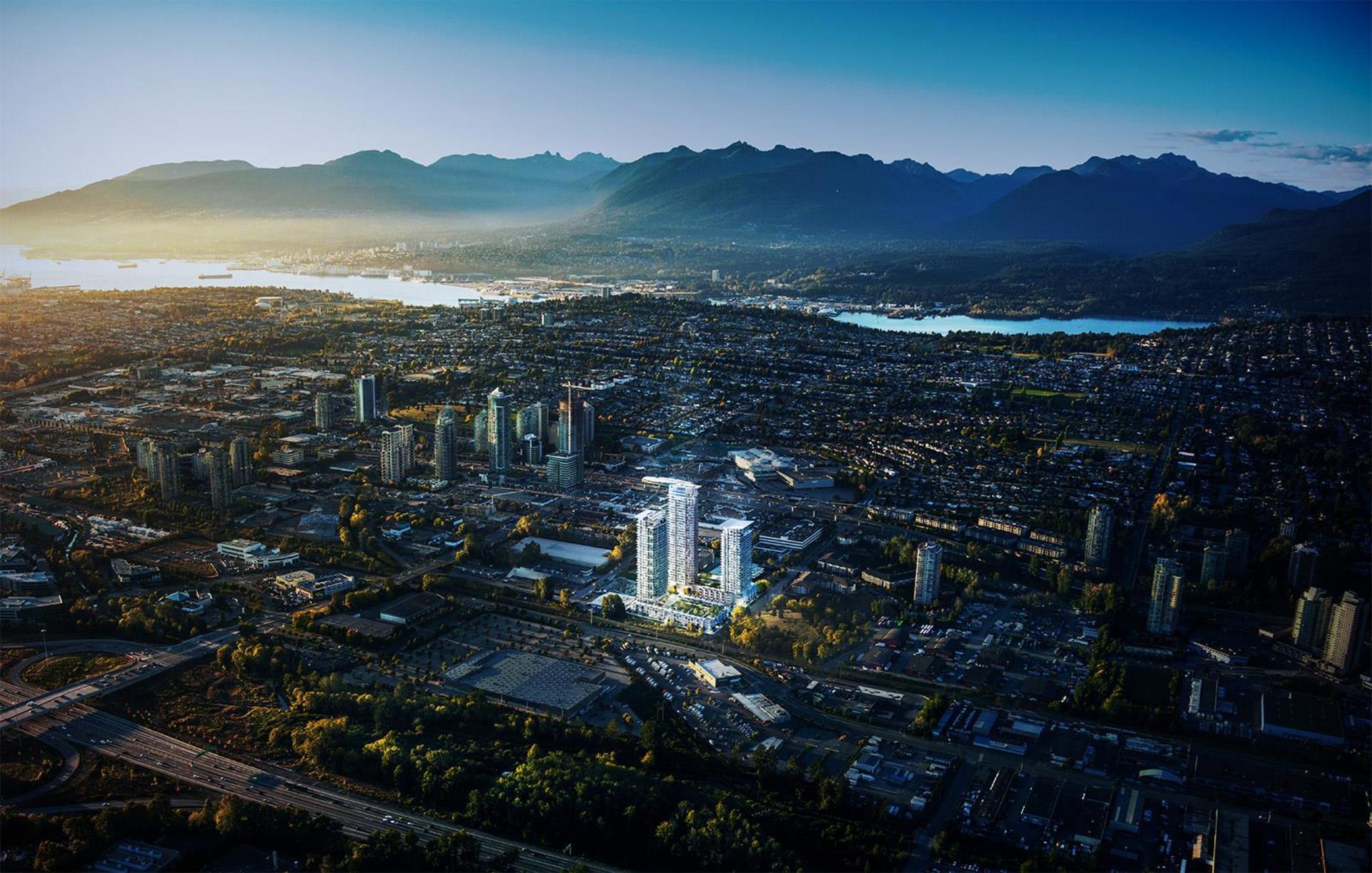Lumina-aerial-rendering at 2311 Nw Beta Ave Avenue, Brentwood Park, Burnaby North Lumina-aerial-rendering at 2311 Nw Beta Ave Avenue, Brentwood Park, Burnaby North