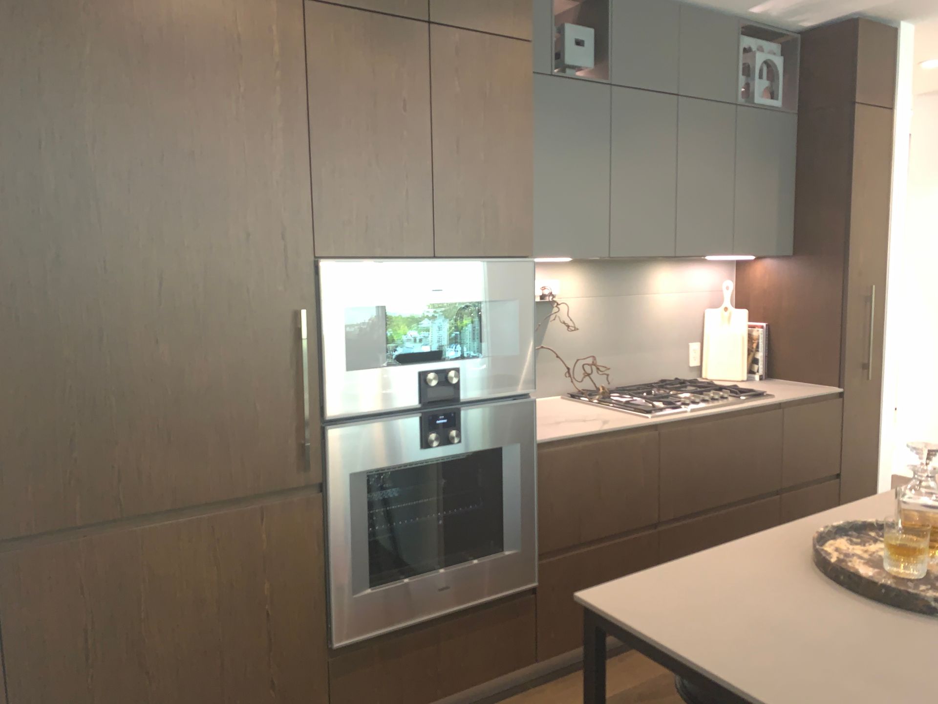 Kitchen in walnut scheme at 1277 Hornby Street, Downtown VW, Vancouver West Kitchen in walnut scheme at 1277 Hornby Street, Downtown VW, Vancouver West