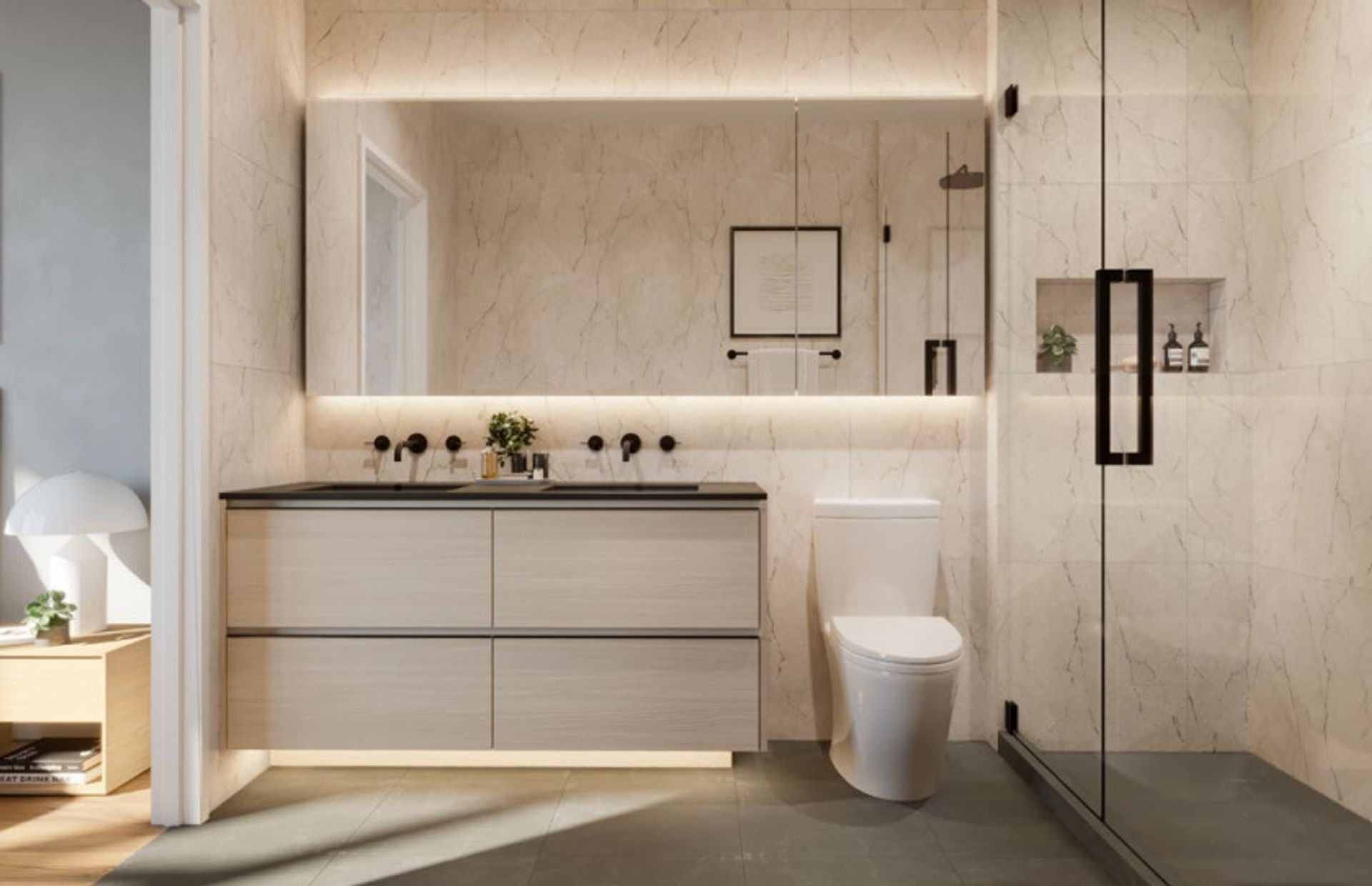 W16 ensuite in light scheme at 3220 Cambie Street, Cambie, Vancouver West W16 ensuite in light scheme at 3220 Cambie Street, Cambie, Vancouver West