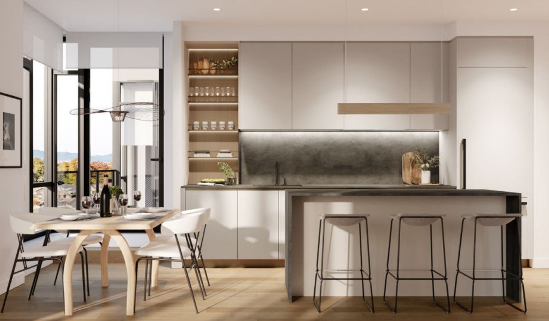 W16 Stosa Cucine kitchen in light scheme at 3220 Cambie Street, Cambie, Vancouver West W16 Stosa Cucine kitchen in light scheme at 3220 Cambie Street, Cambie, Vancouver West