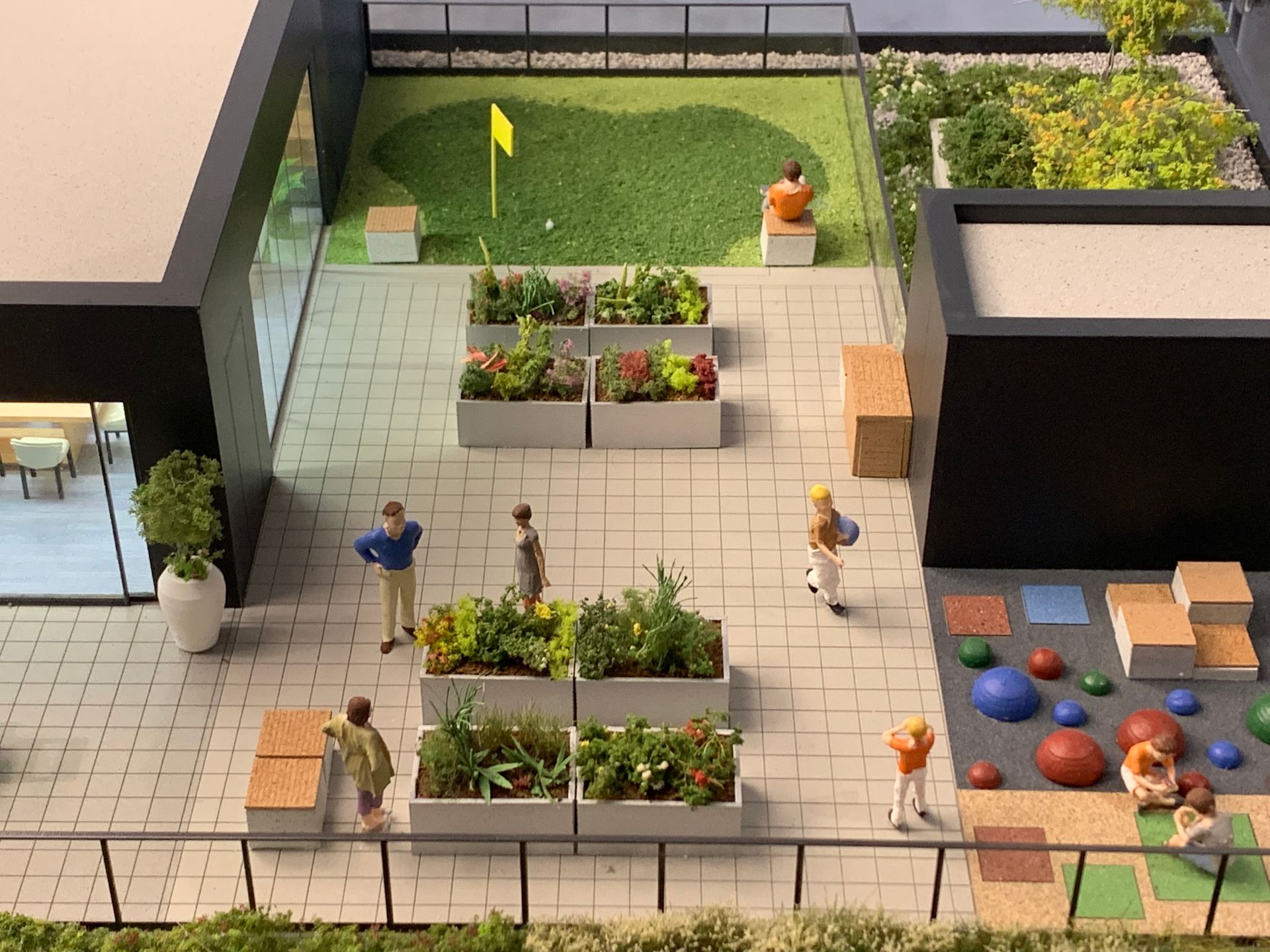w16 amenity terrace with garden plots and putting green at 3220 Cambie Street, Cambie, Vancouver West w16 amenity terrace with garden plots and putting green at 3220 Cambie Street, Cambie, Vancouver West