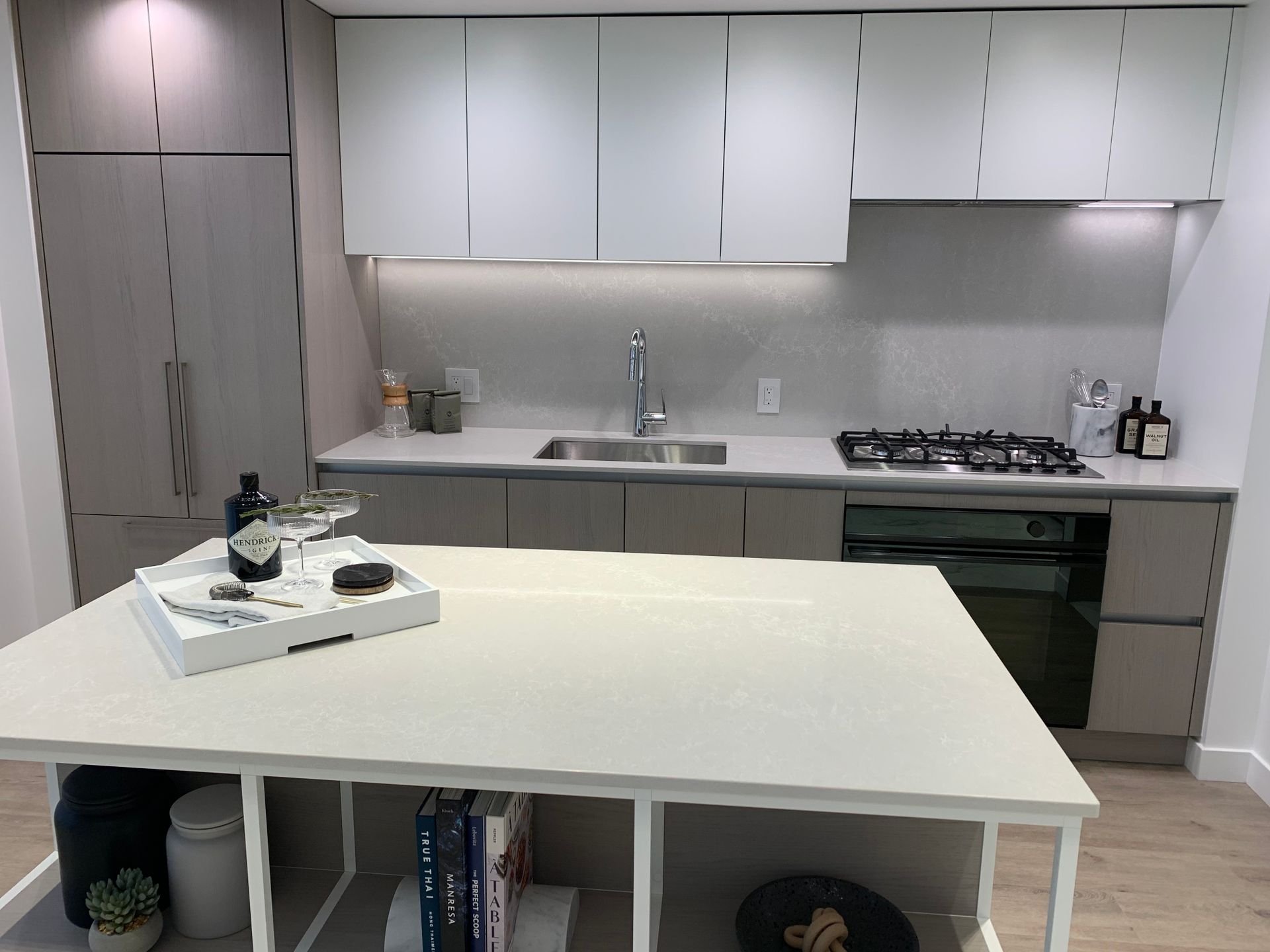 Artesia 2 bed display kitchen in light(water) colour scheme at 4275 Grange Street, Metrotown, Burnaby South Artesia 2 bed display kitchen in light(water) colour scheme at 4275 Grange Street, Metrotown, Burnaby South