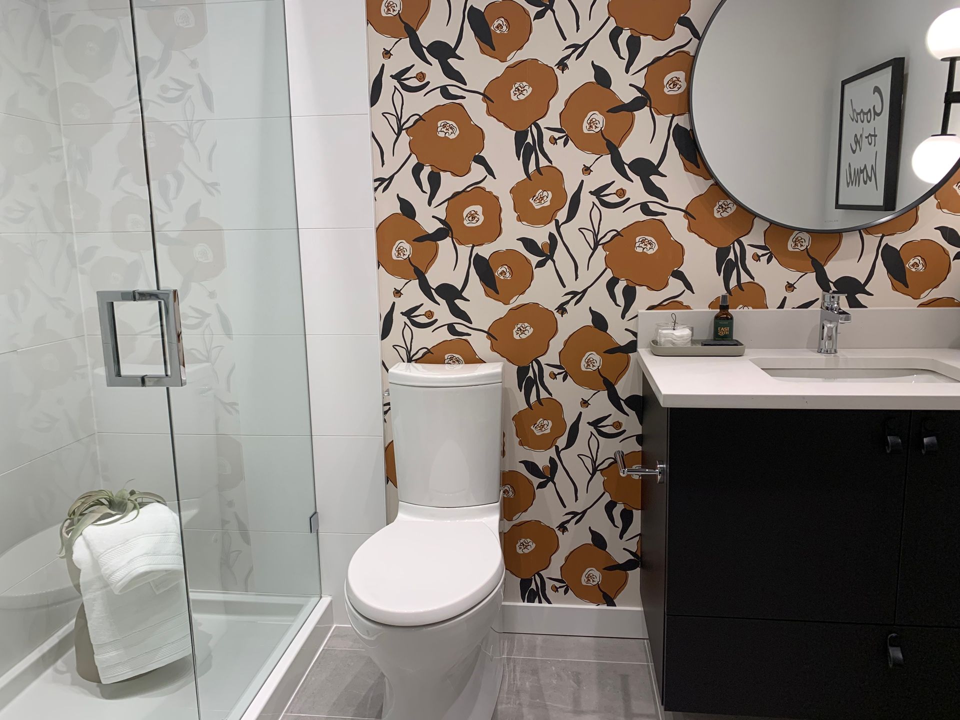 Ensuite bathroom with shower at 1680 E 12th Avenue, Grandview Woodland, Vancouver East Ensuite bathroom with shower at 1680 E 12th Avenue, Grandview Woodland, Vancouver East