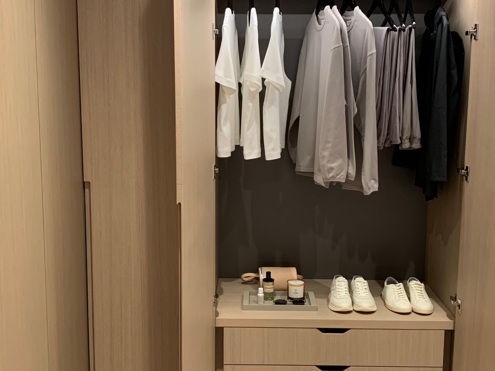 walk-in closet millwork at 1558 W 6th Avenue, Fairview VW, Vancouver West walk-in closet millwork at 1558 W 6th Avenue, Fairview VW, Vancouver West