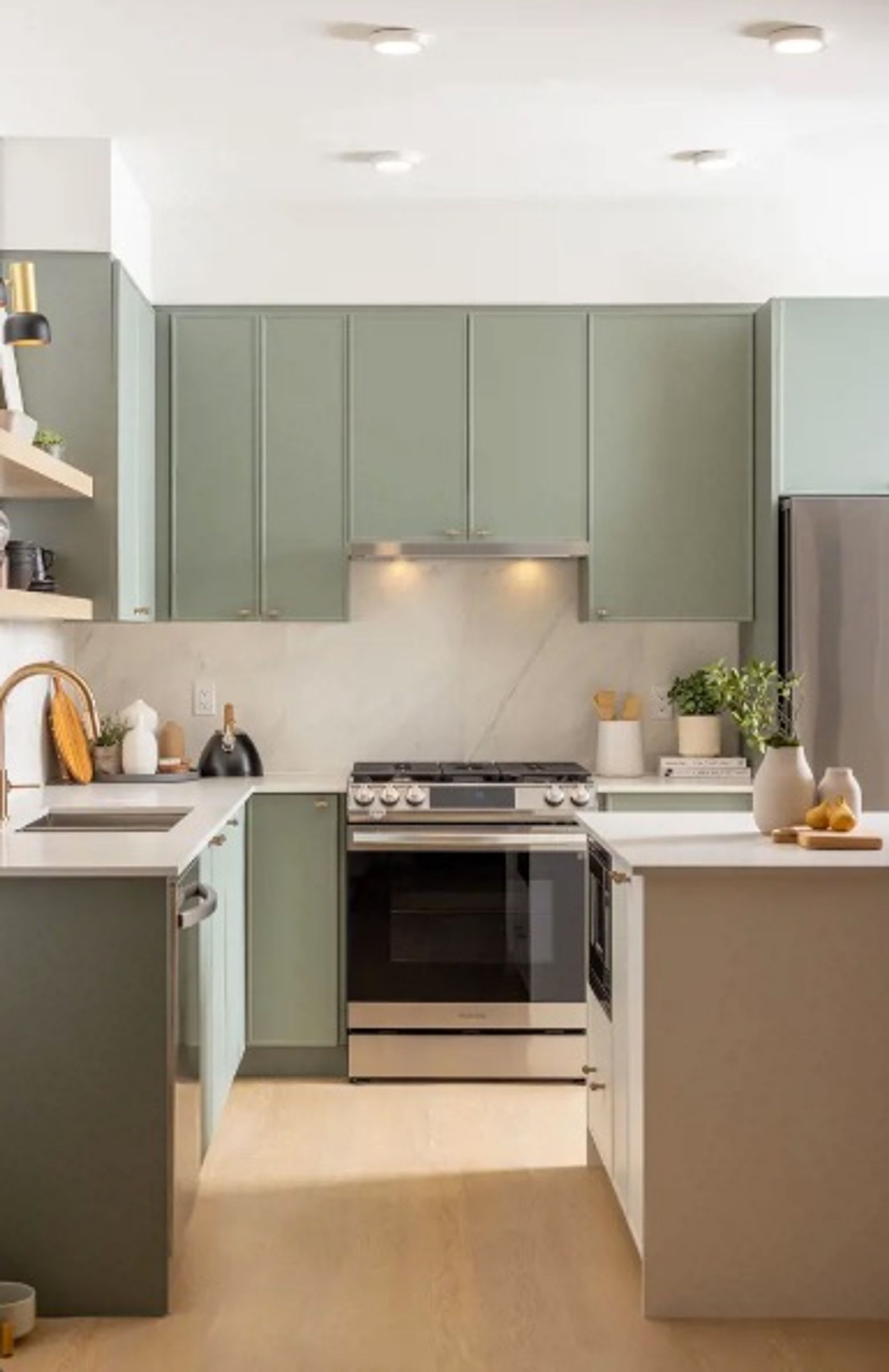 Bastille Kitchen Sage Green  at 209 Lebleu Street, Maillardville, Coquitlam Bastille Kitchen Sage Green  at 209 Lebleu Street, Maillardville, Coquitlam