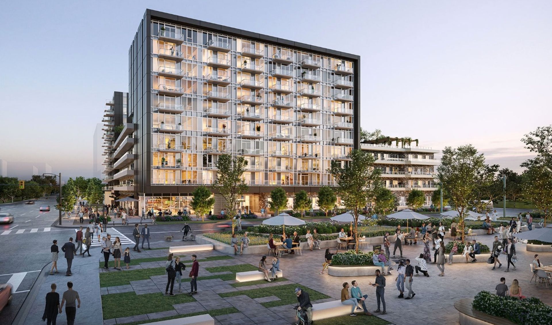 frame-exterior-courtyard-rendering at 2751 Kingsway, Collingwood VE, Vancouver East frame-exterior-courtyard-rendering at 2751 Kingsway, Collingwood VE, Vancouver East