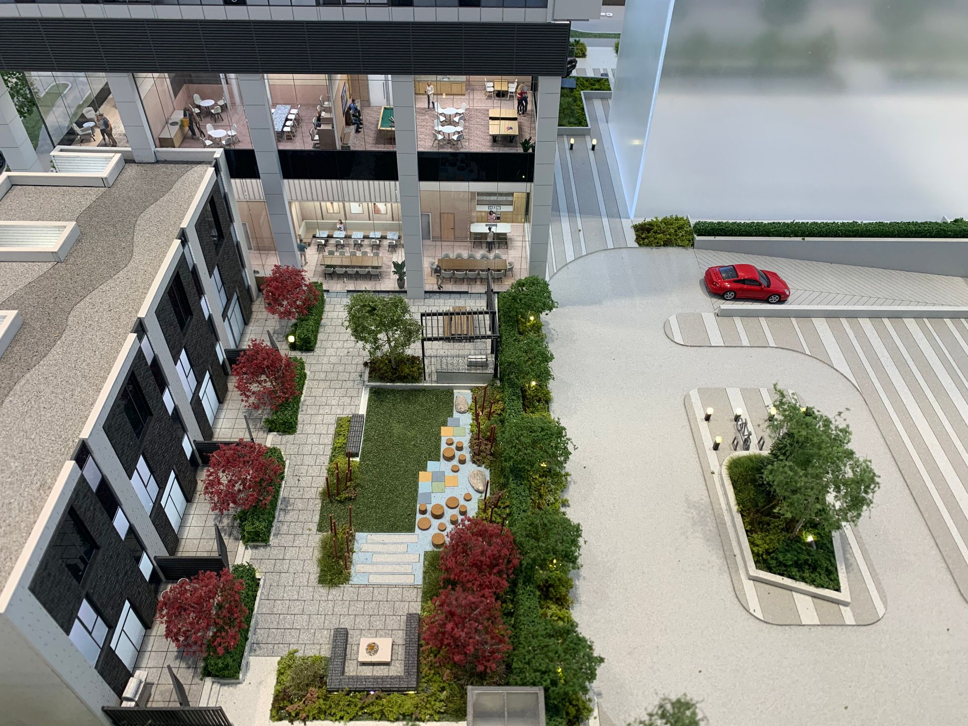 Nuvo communal garden and parking at 6075 Wilson Avenue, Metrotown, Burnaby South Nuvo communal garden and parking at 6075 Wilson Avenue, Metrotown, Burnaby South