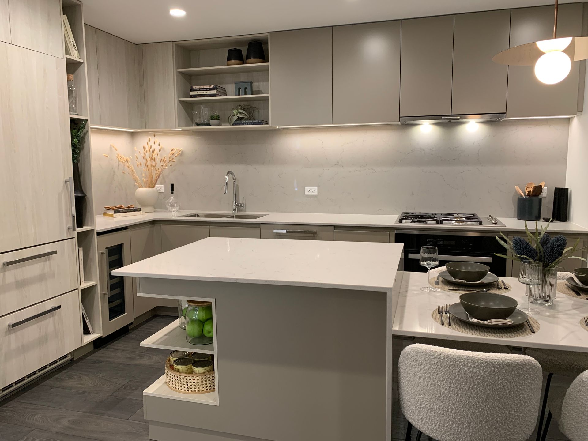 Two bed display kitchen in Stone at  West 4th At Macdonald, Kitsilano, Vancouver West Two bed display kitchen in Stone at  West 4th At Macdonald, Kitsilano, Vancouver West