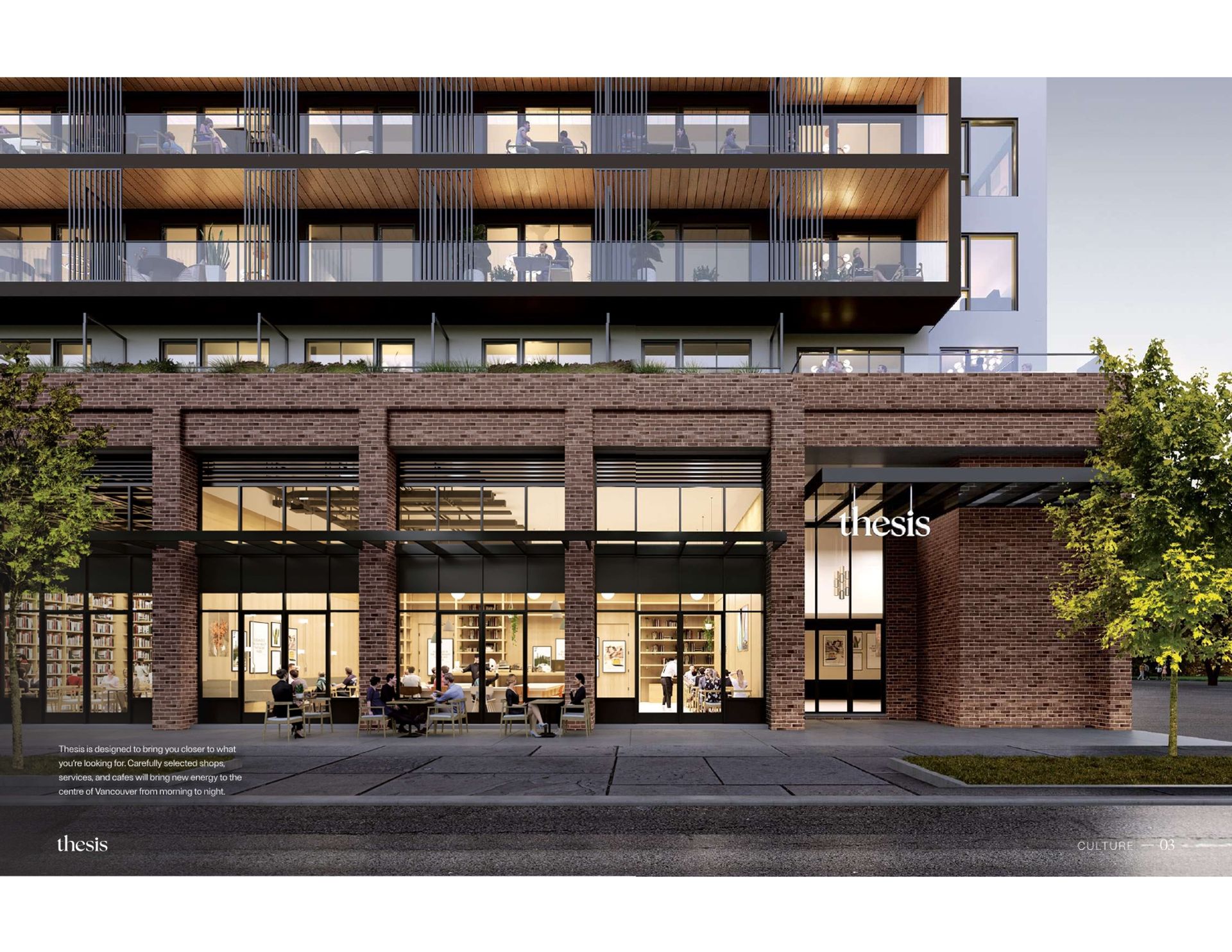thesis-lobby street frontage at 131 W 49th Avenue, Oakridge VW, Vancouver West thesis-lobby street frontage at 131 W 49th Avenue, Oakridge VW, Vancouver West