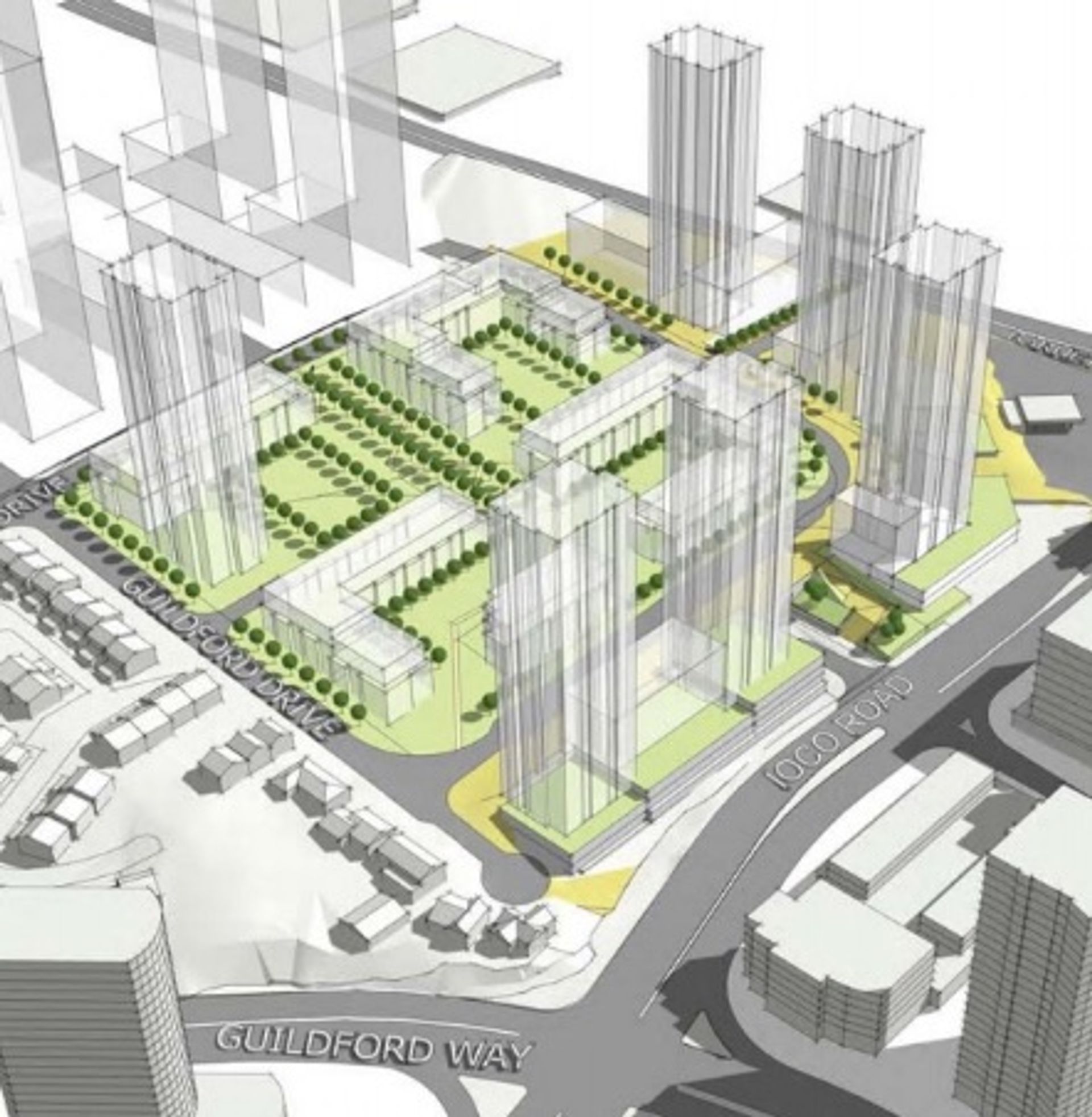 Inlet District 3D Site Plan at  Buckingham Drive And Guildford Drive, Ioco, Port Moody Inlet District 3D Site Plan at  Buckingham Drive And Guildford Drive, Ioco, Port Moody