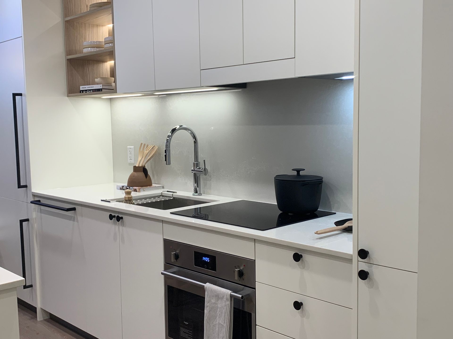 1 market square full slab quartz backsplash at  Buckingham Drive And Guildford Drive, Ioco, Port Moody 1 market square full slab quartz backsplash at  Buckingham Drive And Guildford Drive, Ioco, Port Moody