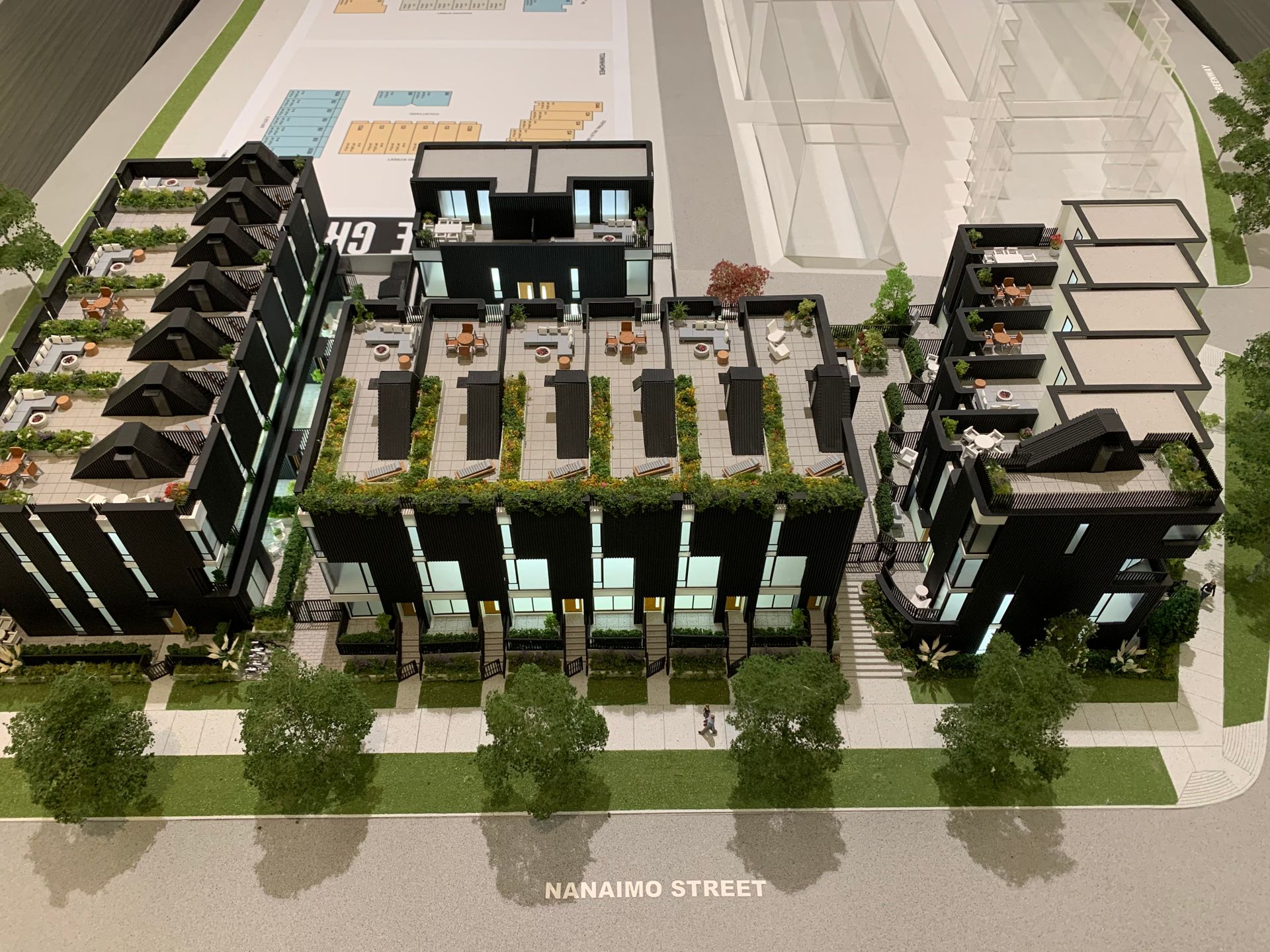 The Cut building model West side at 2880 Nanaimo Street, Renfrew VE, Vancouver East The Cut building model West side at 2880 Nanaimo Street, Renfrew VE, Vancouver East