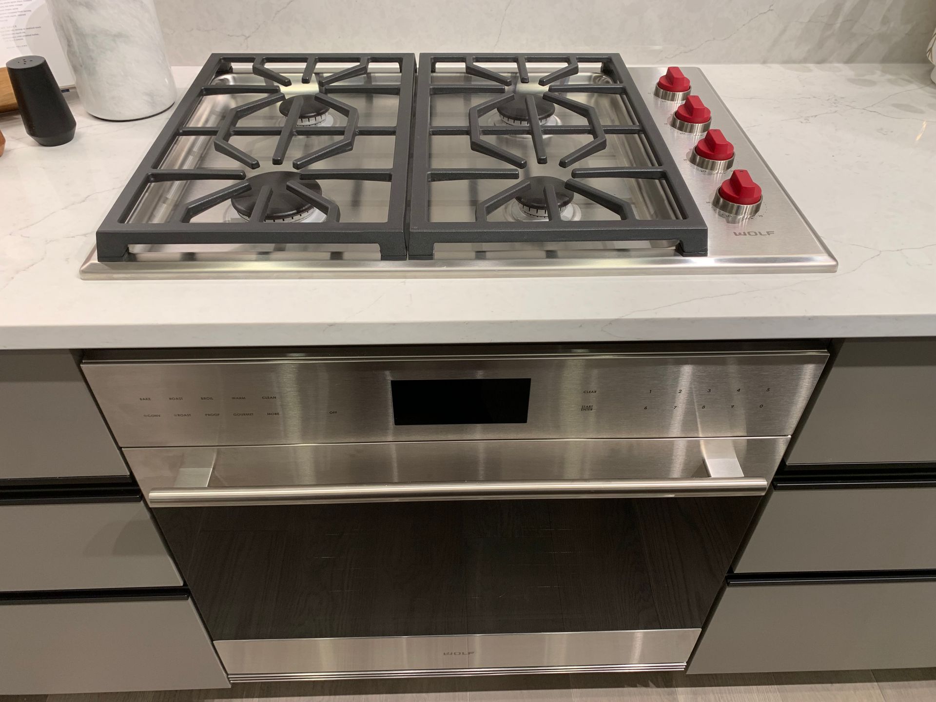 Willow Walk Wolf cooktop & oven at  Willow Street, Oakridge VW, Vancouver West Willow Walk Wolf cooktop & oven at  Willow Street, Oakridge VW, Vancouver West