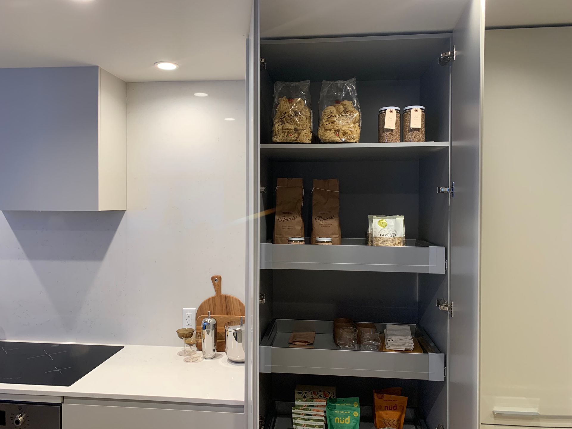 ironwood pantry cabinetry at 617 Tyndall Street, Coquitlam West, Coquitlam ironwood pantry cabinetry at 617 Tyndall Street, Coquitlam West, Coquitlam
