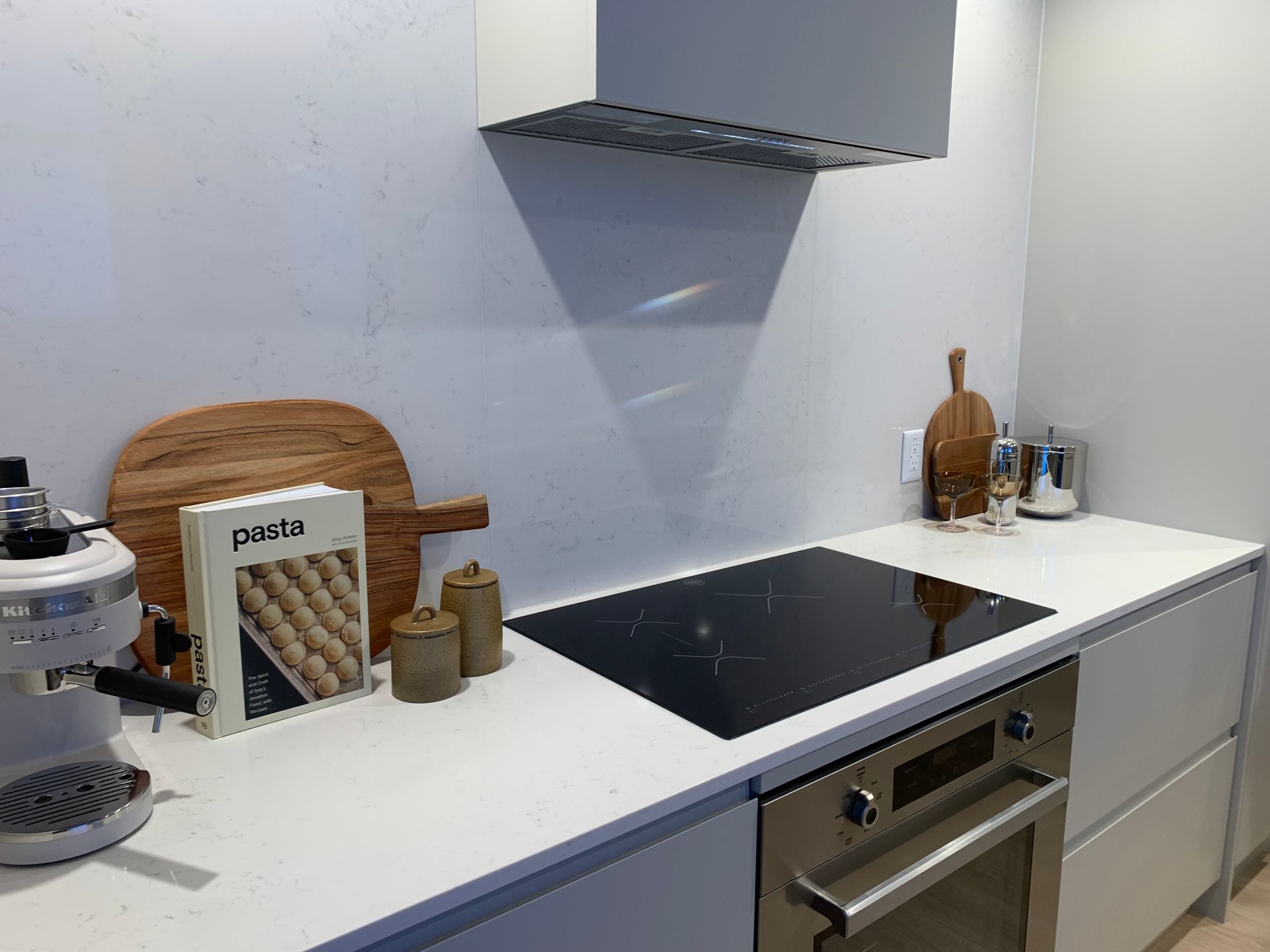 ironwood hood fan & solid backsplash at 617 Tyndall Street, Coquitlam West, Coquitlam ironwood hood fan & solid backsplash at 617 Tyndall Street, Coquitlam West, Coquitlam