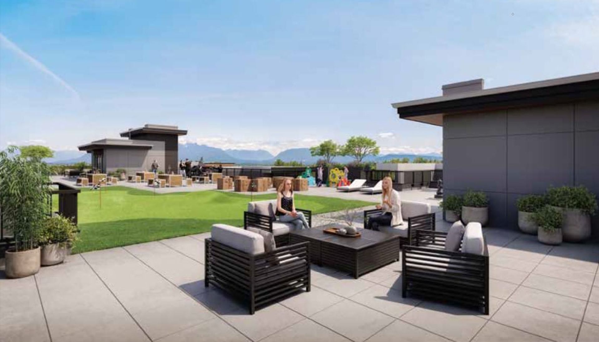The Commons Outdoor Terrace at 8230 208b Avenue, Willoughby Heights, Langley The Commons Outdoor Terrace at 8230 208b Avenue, Willoughby Heights, Langley