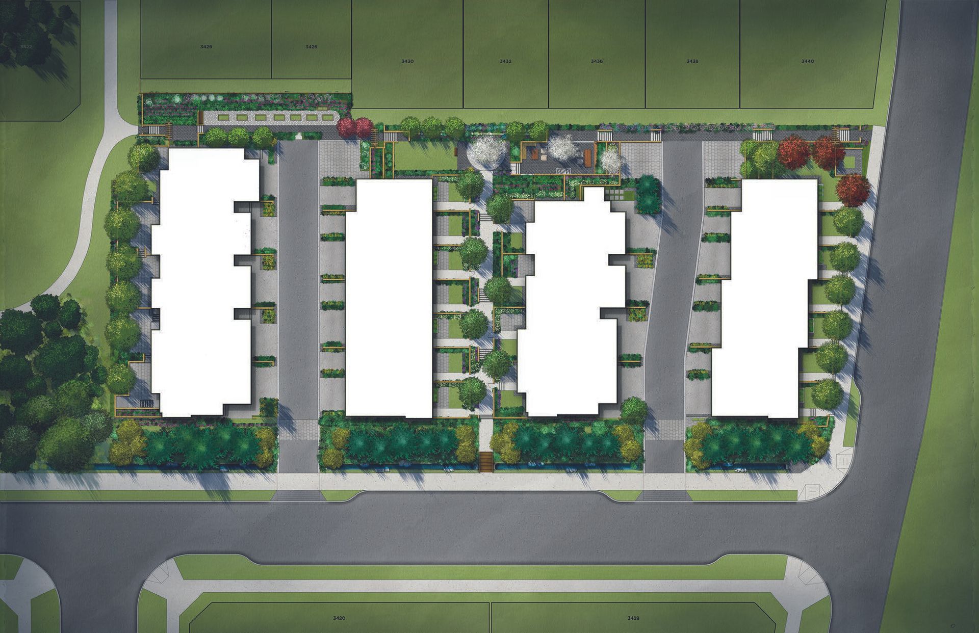 Queenston Site Plan at 3421 Queenston Avenue, Burke Mountain, Coquitlam Queenston Site Plan at 3421 Queenston Avenue, Burke Mountain, Coquitlam