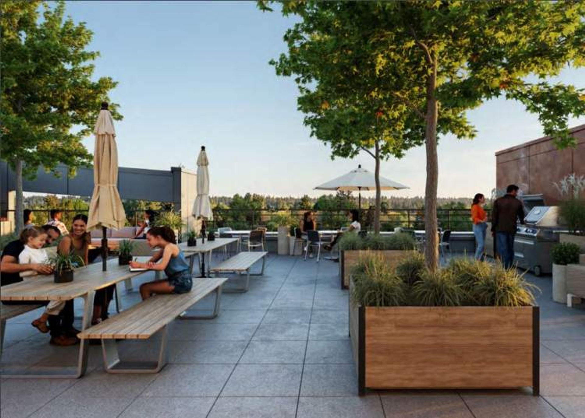 Unity South Langley-Outdoor Amenity Space at 20795 Fraser Highway, Langley City, Langley Unity South Langley-Outdoor Amenity Space at 20795 Fraser Highway, Langley City, Langley