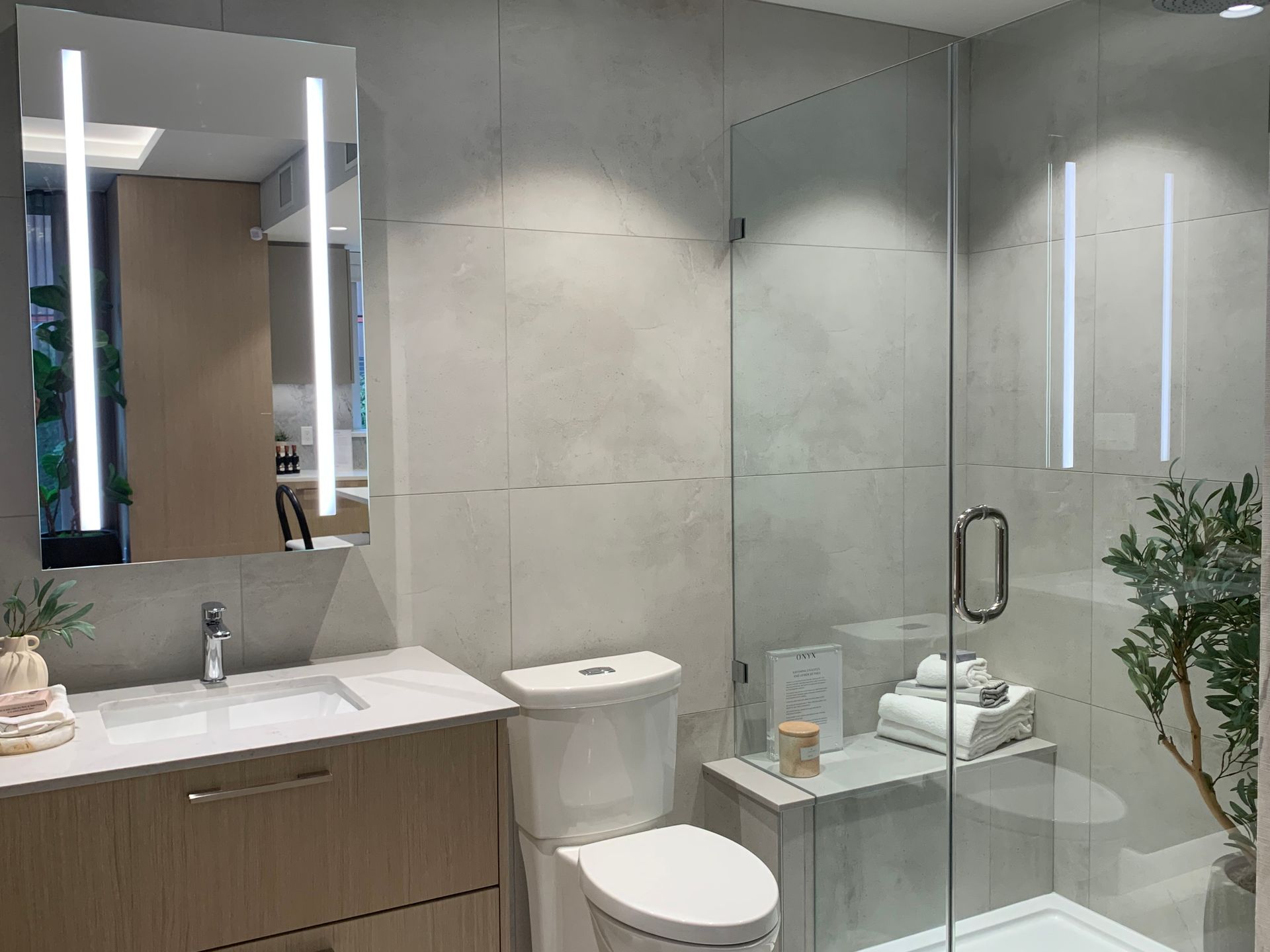 onyx pearl grey bathroom at 5868 Olive Avenue, Metrotown, Burnaby South onyx pearl grey bathroom at 5868 Olive Avenue, Metrotown, Burnaby South
