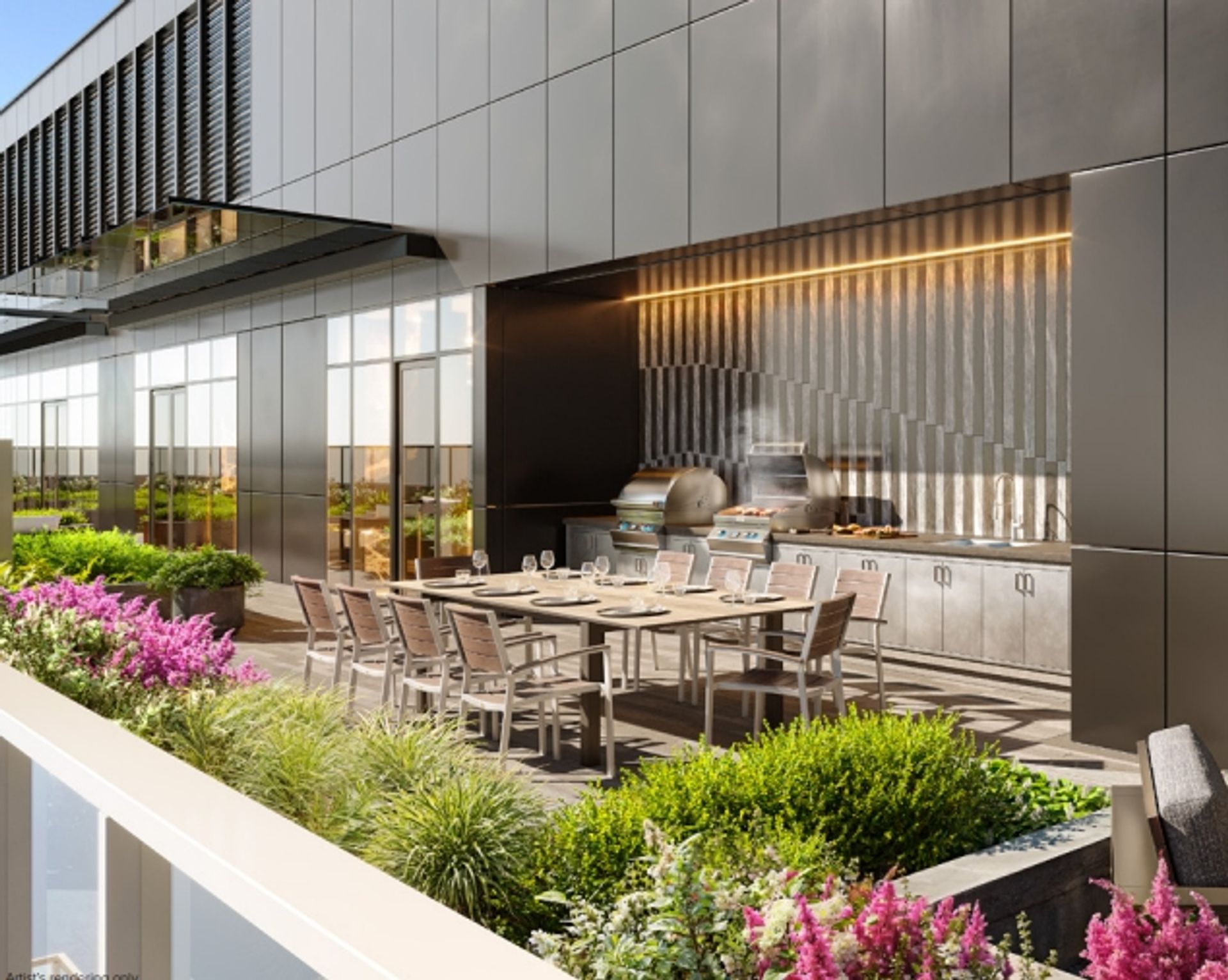 onyx outdoor amenity terrace at 5868 Olive Avenue, Metrotown, Burnaby South onyx outdoor amenity terrace at 5868 Olive Avenue, Metrotown, Burnaby South